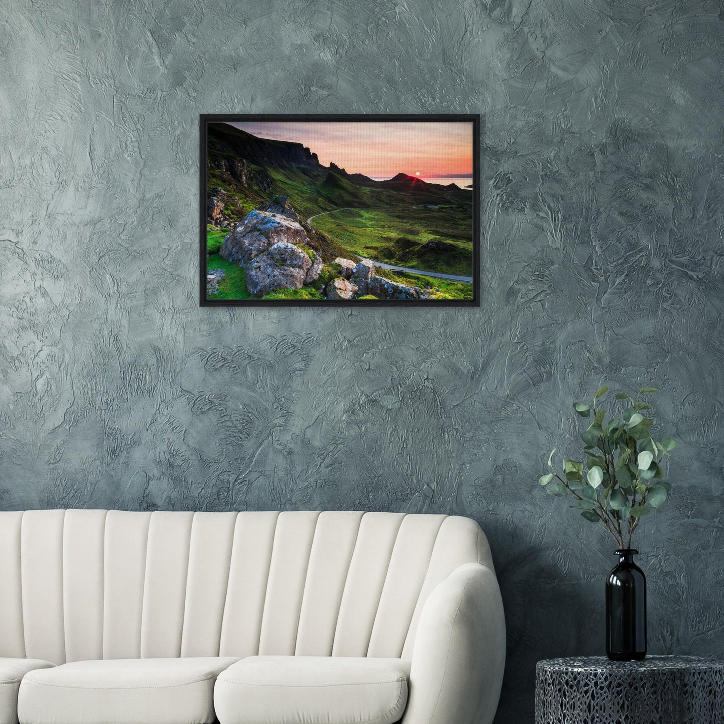 Isle of Skye’s wild beauty at golden hour in framed wall art