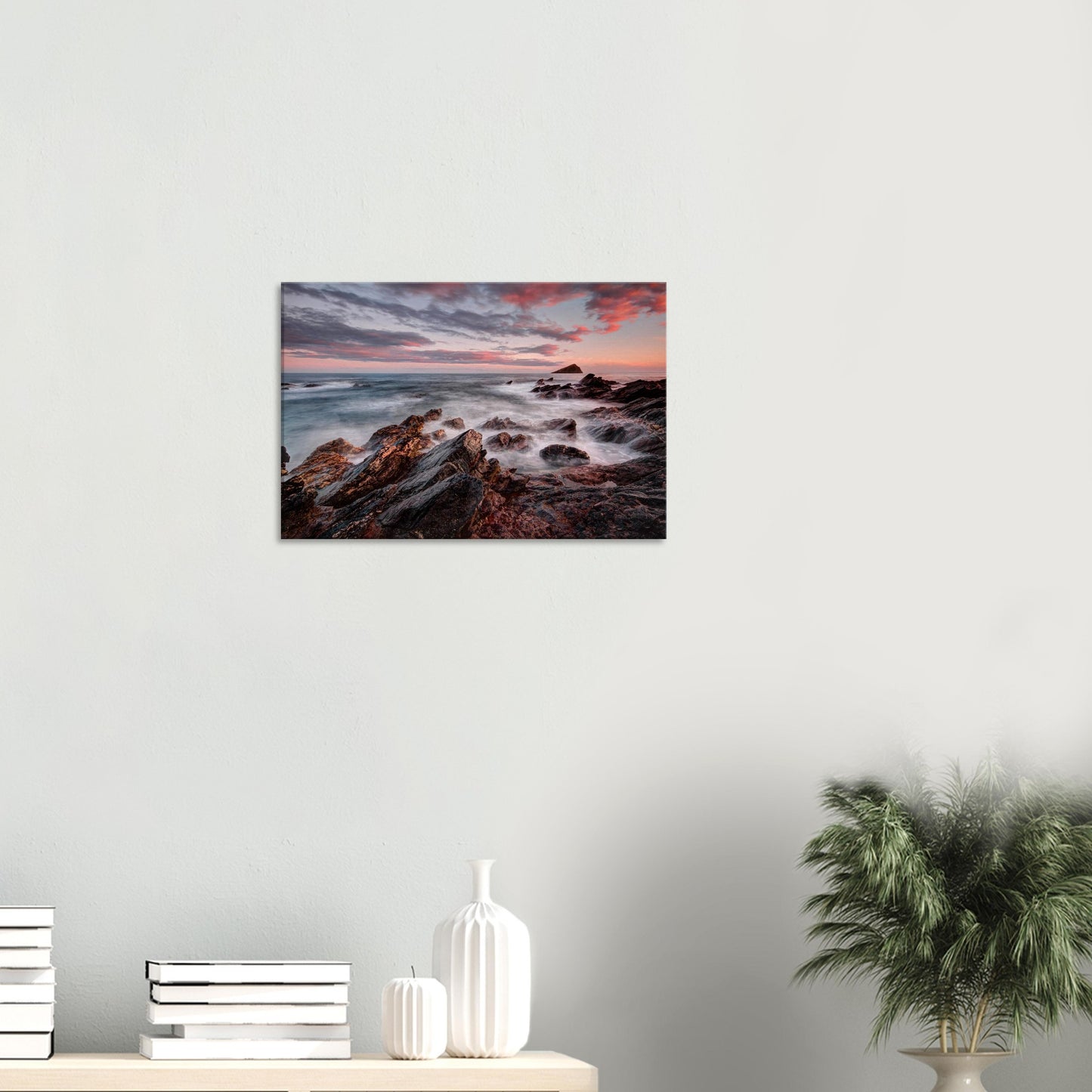 Coastal sunset scene at Wembury Beach in South Devon