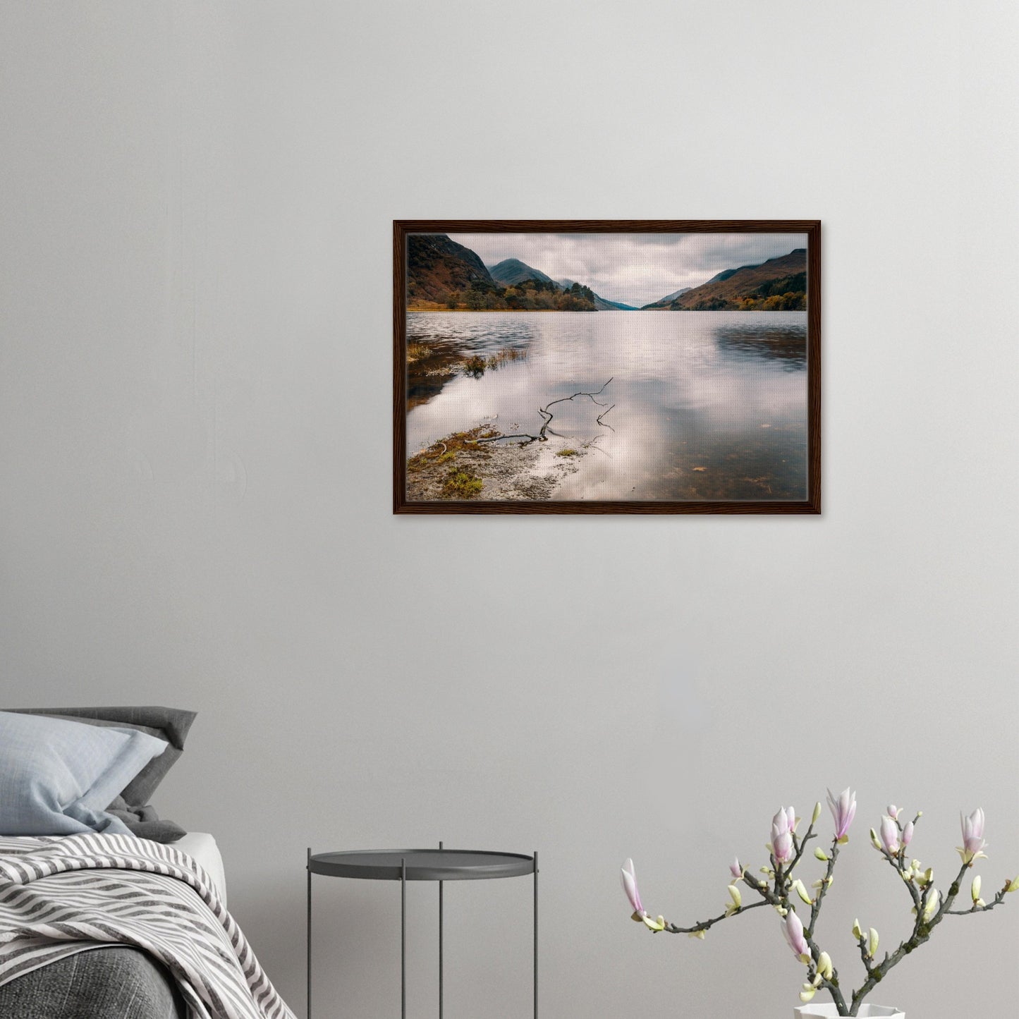 Scottish Highlands loch landscape canvas