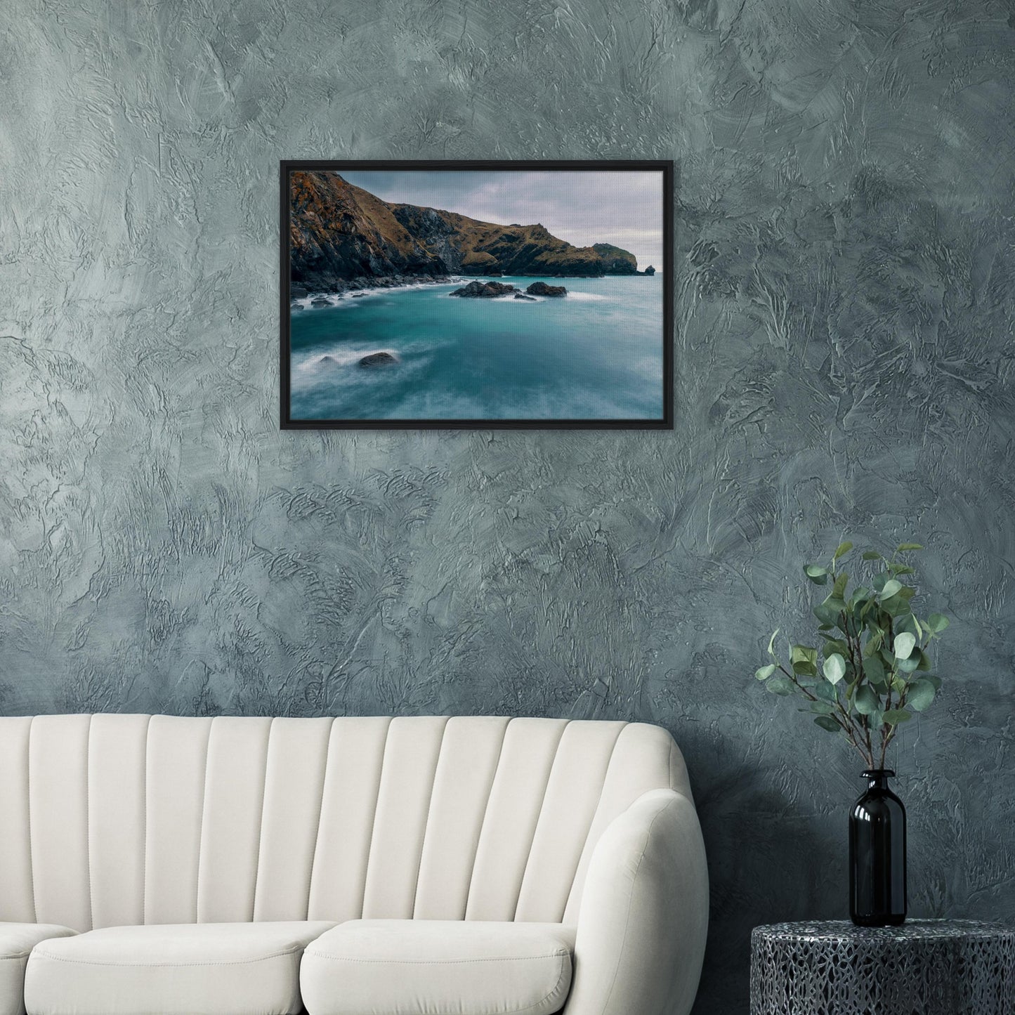 Mullion Cove photography turned into canvas art