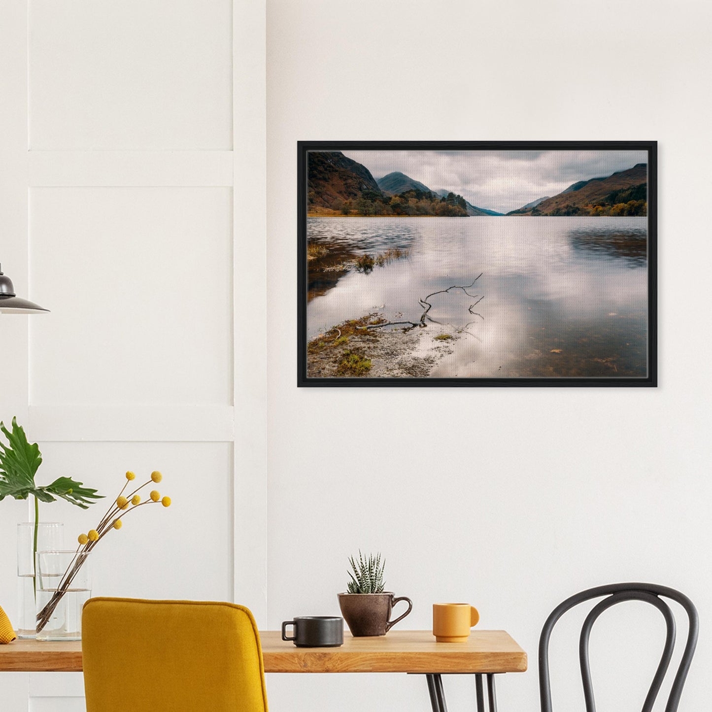 Wild Scottish nature framed canvas print