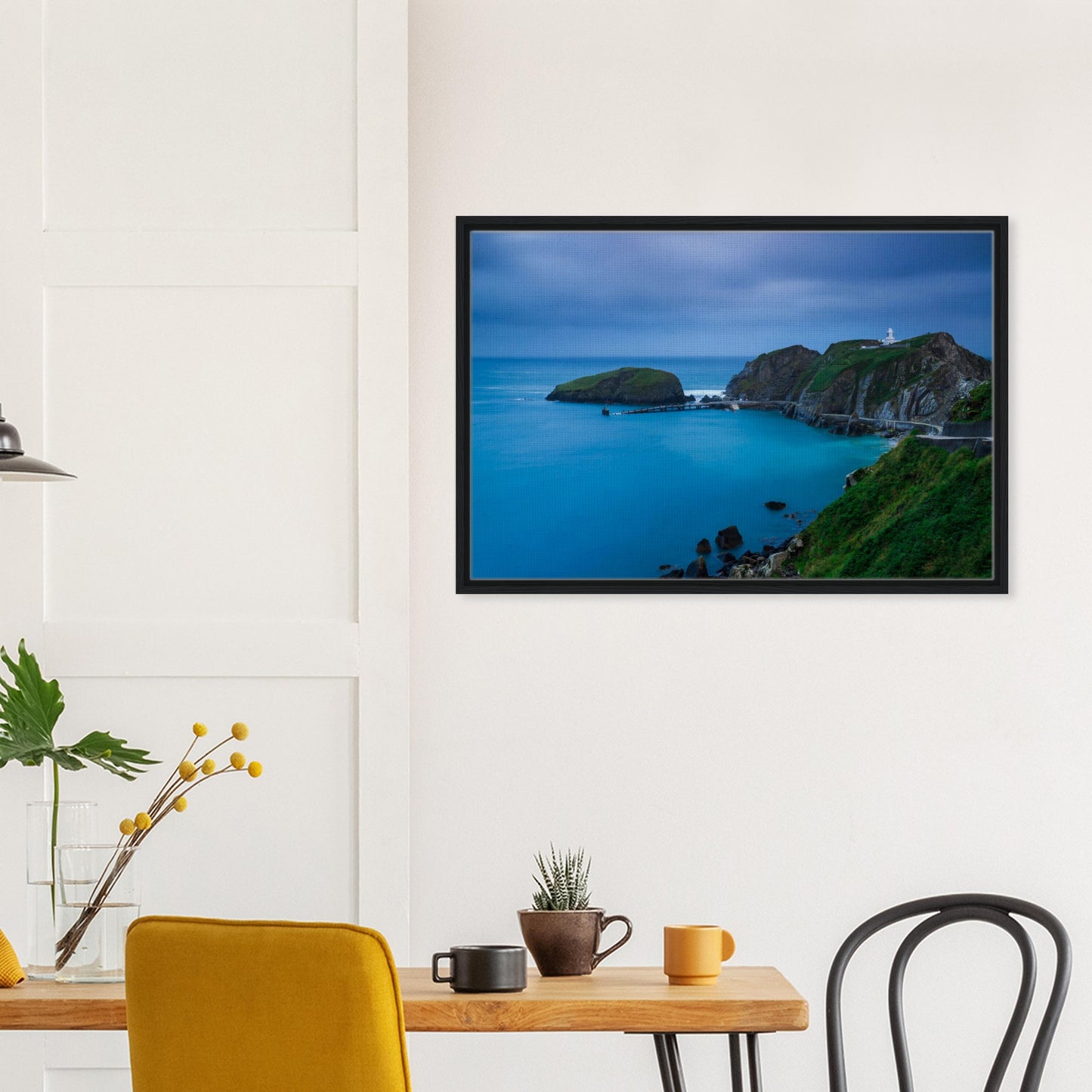 Gentle dusk over Landing Bay and peaceful sea in frame