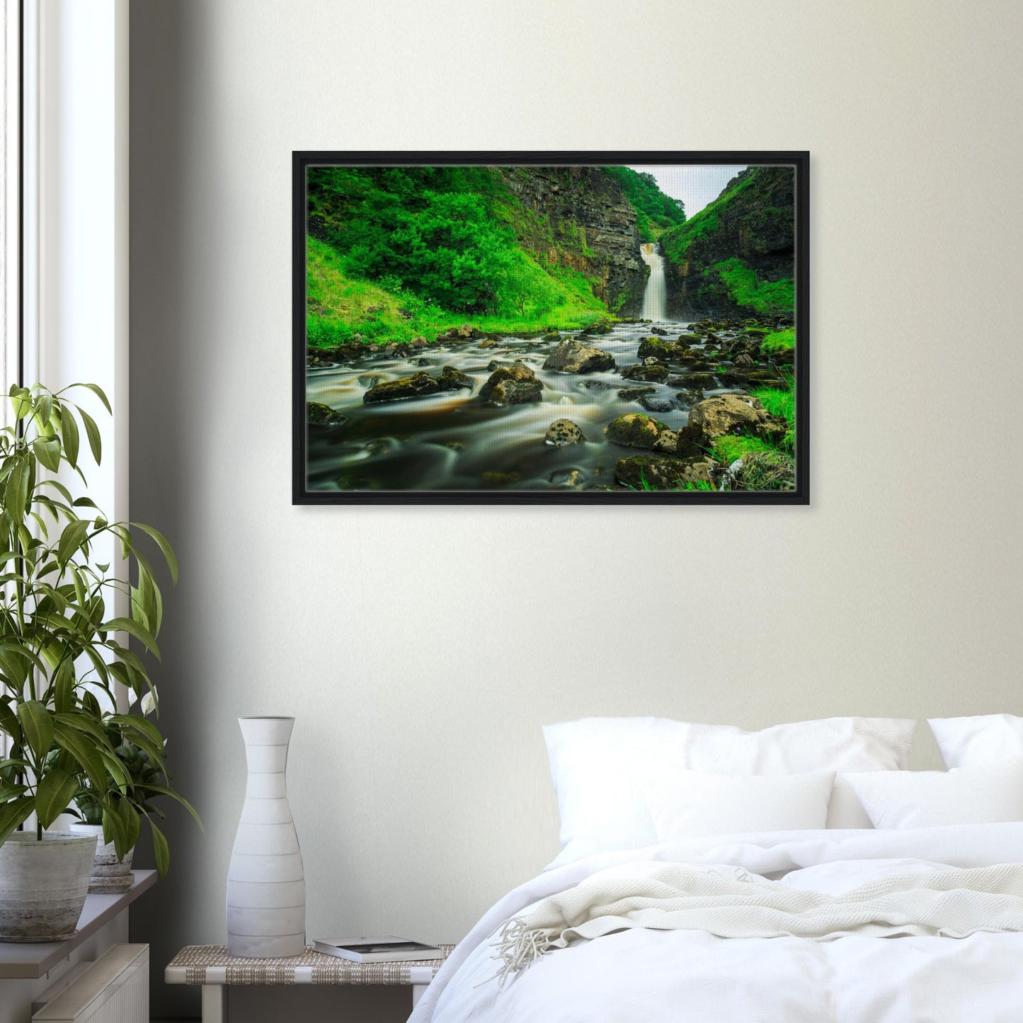 Long exposure photo art of Lealt Falls in Highland setting