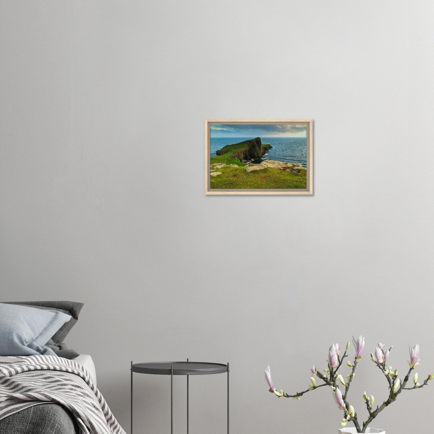 Isle of Skye’s Neist Point with vibrant green hills in wall art