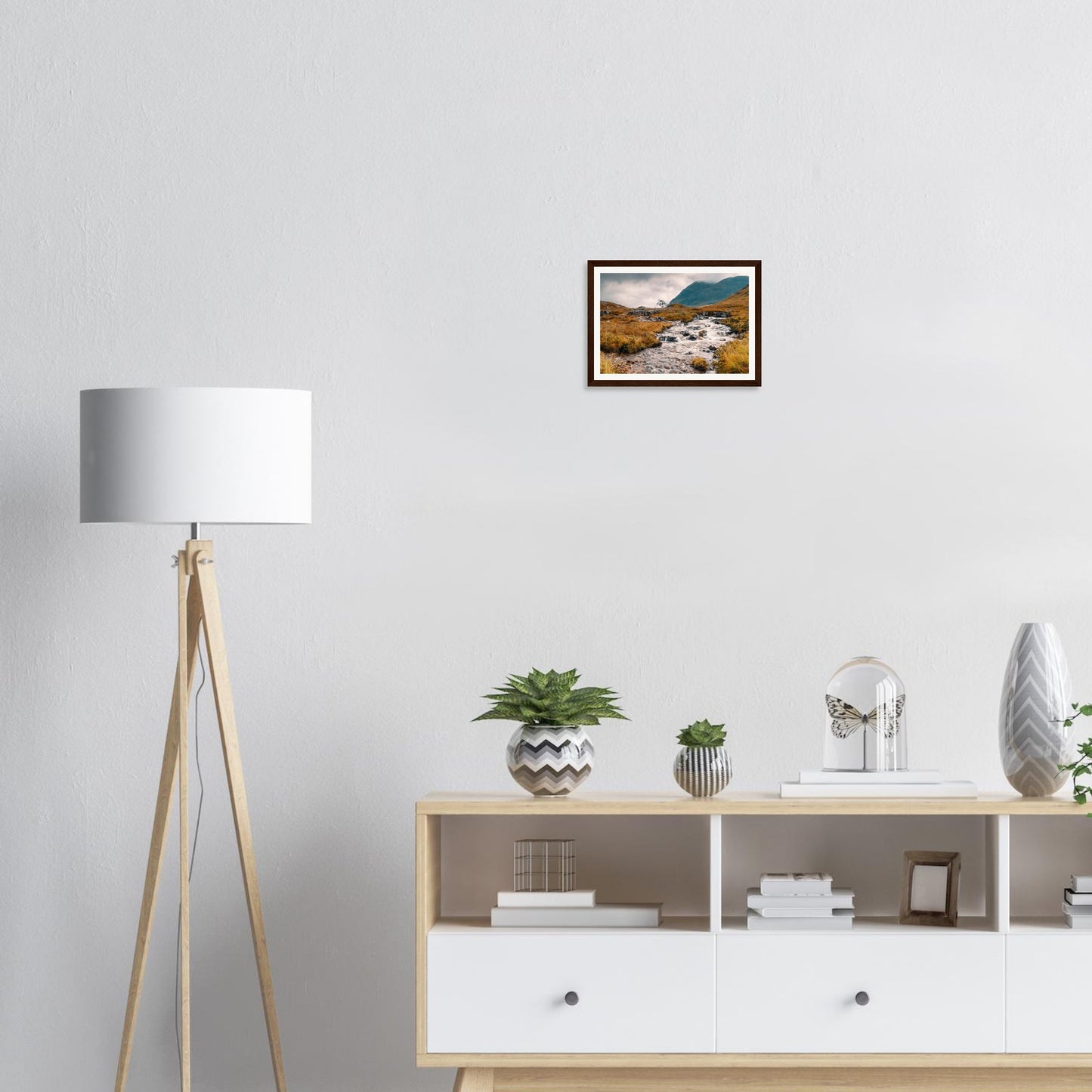 Russet grasses of Glencoe Valley framed wall art Scotland