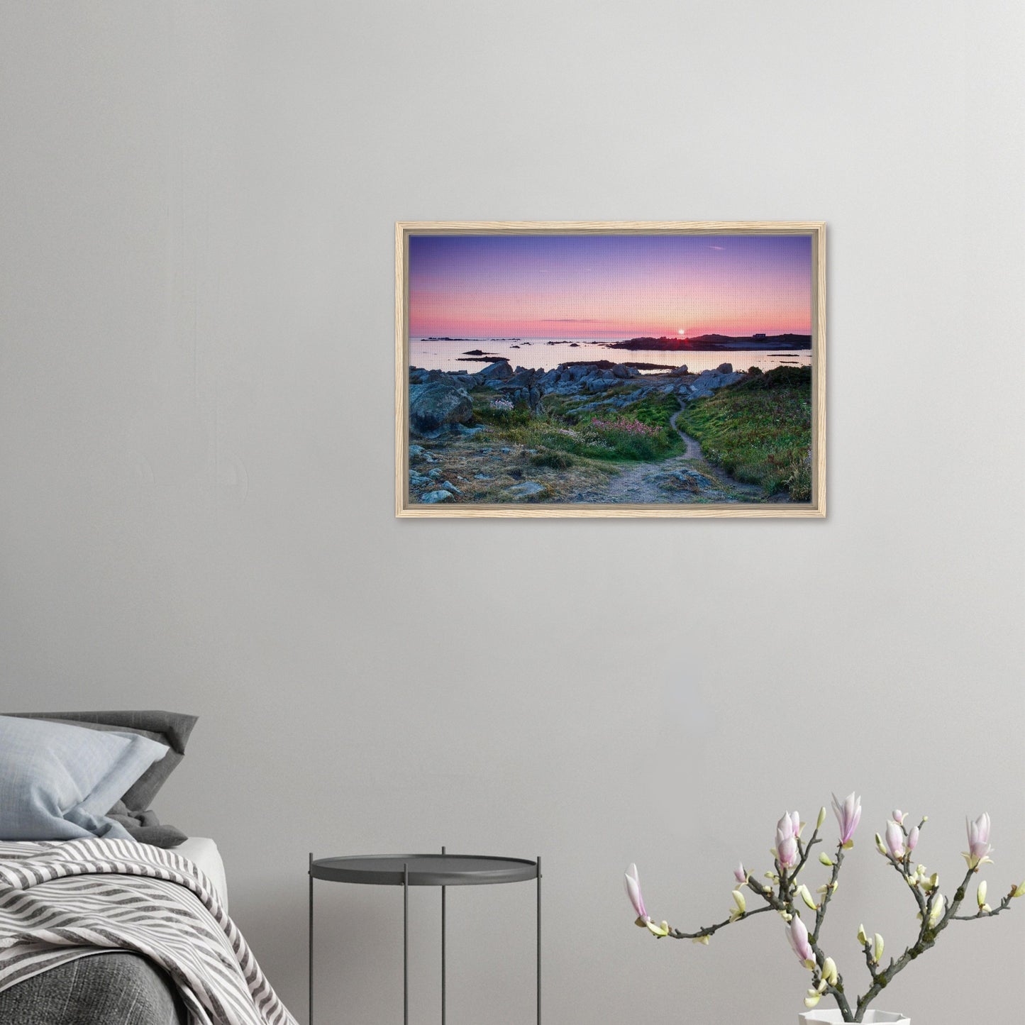 Lihou Island framed print capturing calm at golden hour