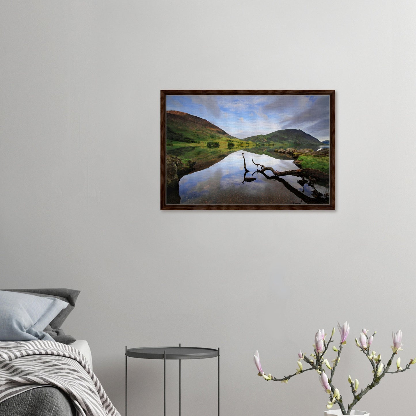Lake District wall art capturing stillness at Crummock Water