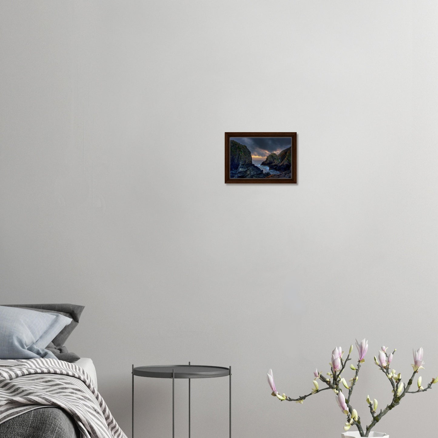 Dusk over Mullion Cove in high-quality framed canvas print