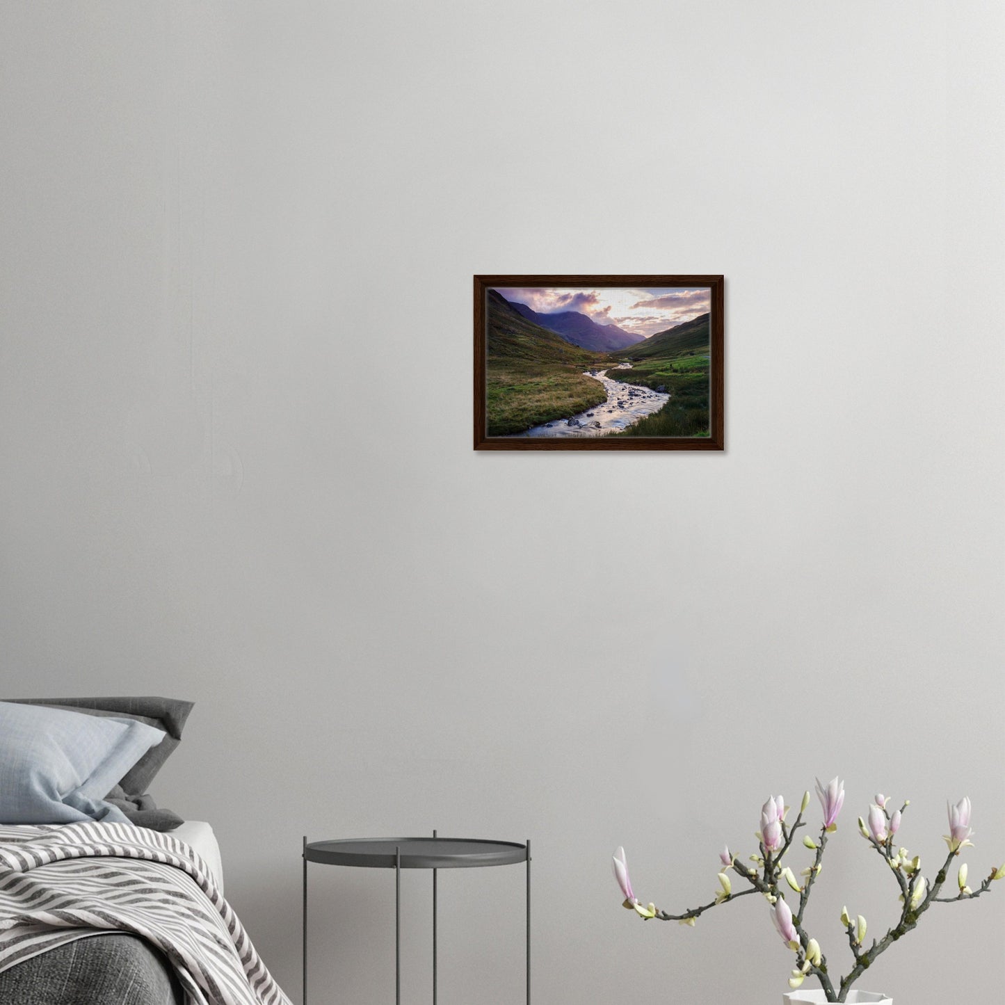 Majestic mountains and soft skies at Honister Pass in canvas
