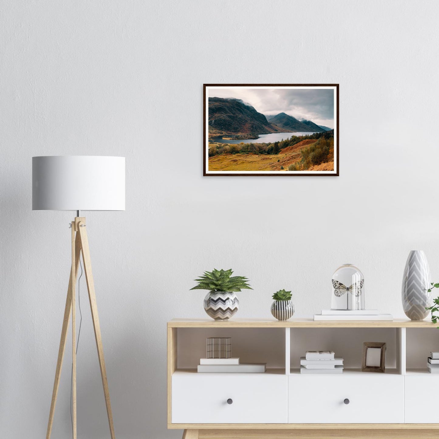 Autumn foliage around Loch Shiel framed wall art Scotland