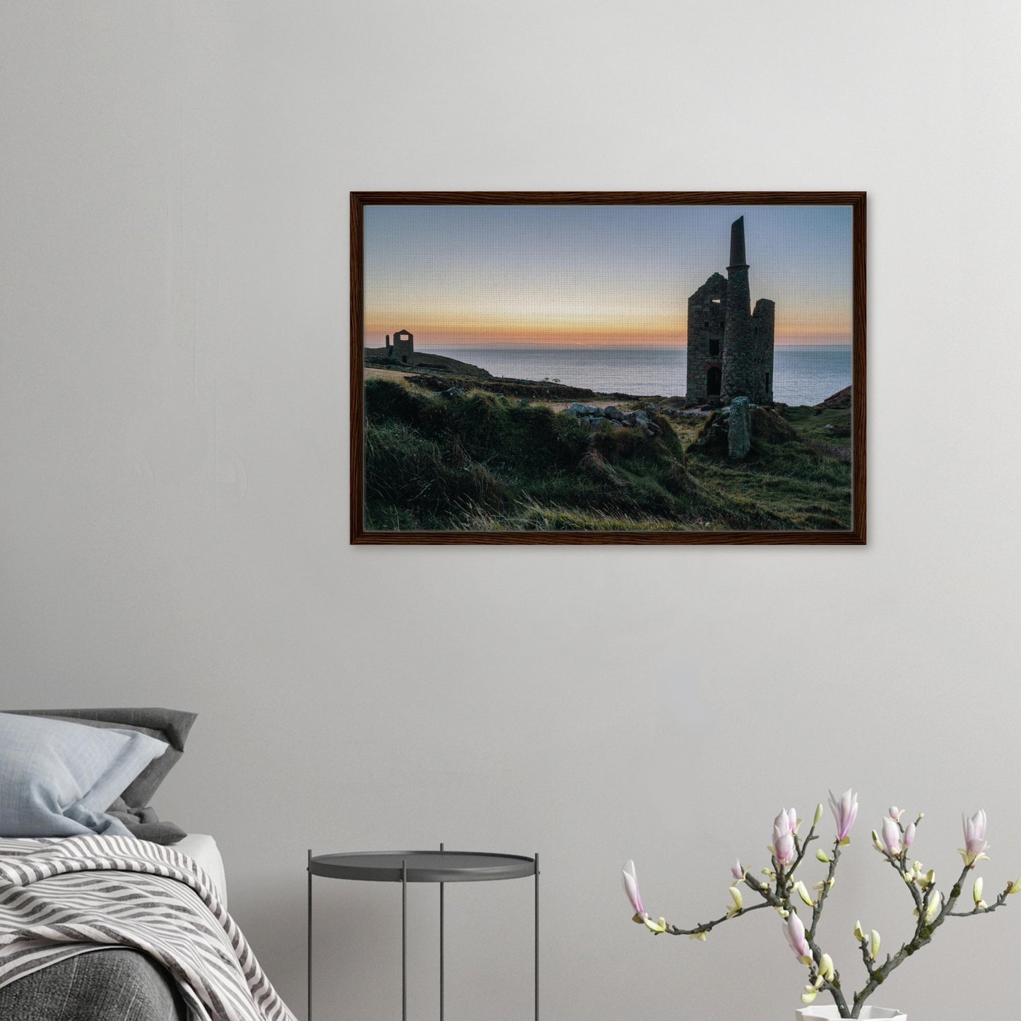 Ruins of Wheal Owles captured in atmospheric light