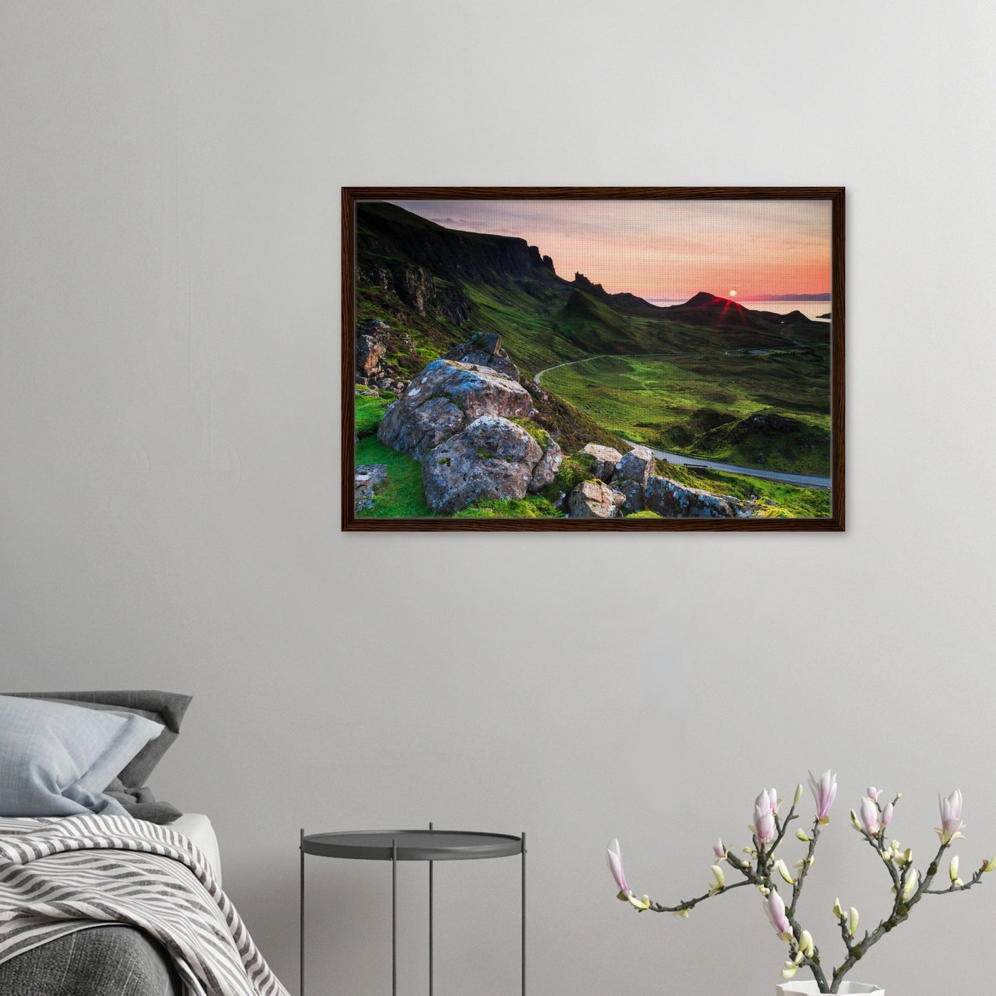 Scottish landscape photography framed canvas of The Quiraing