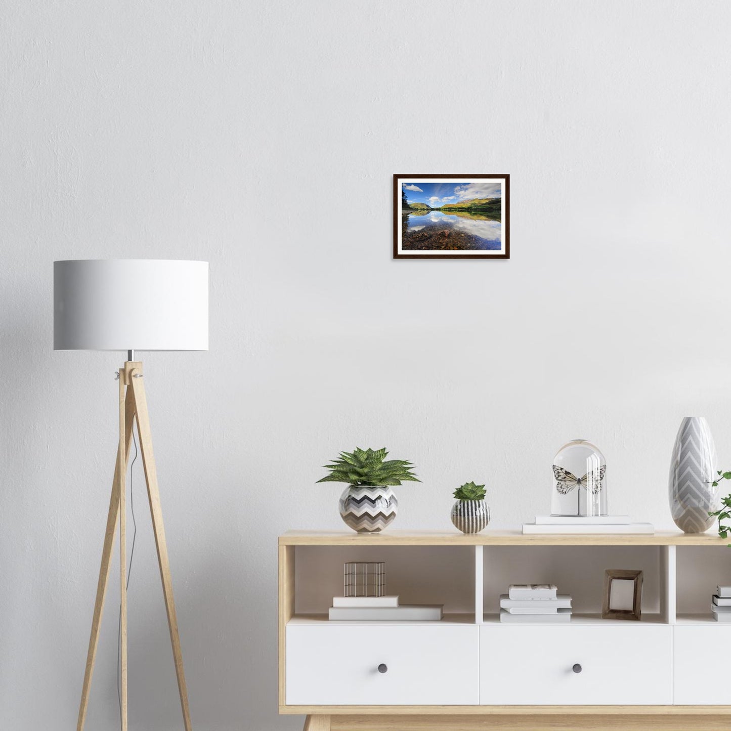 Scenic framed wall art of Buttermere Lake in the Lake District