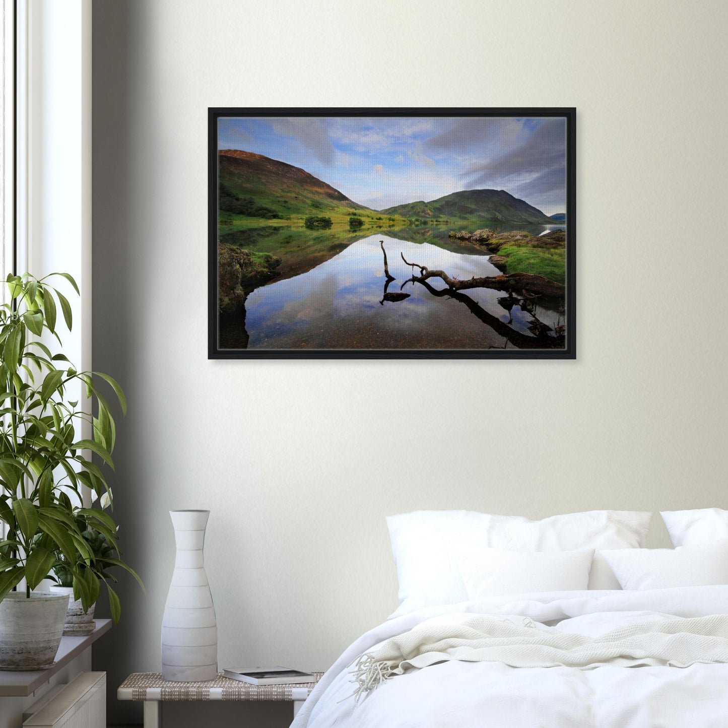 Lake District framed print showcasing Crummock Water stillness
