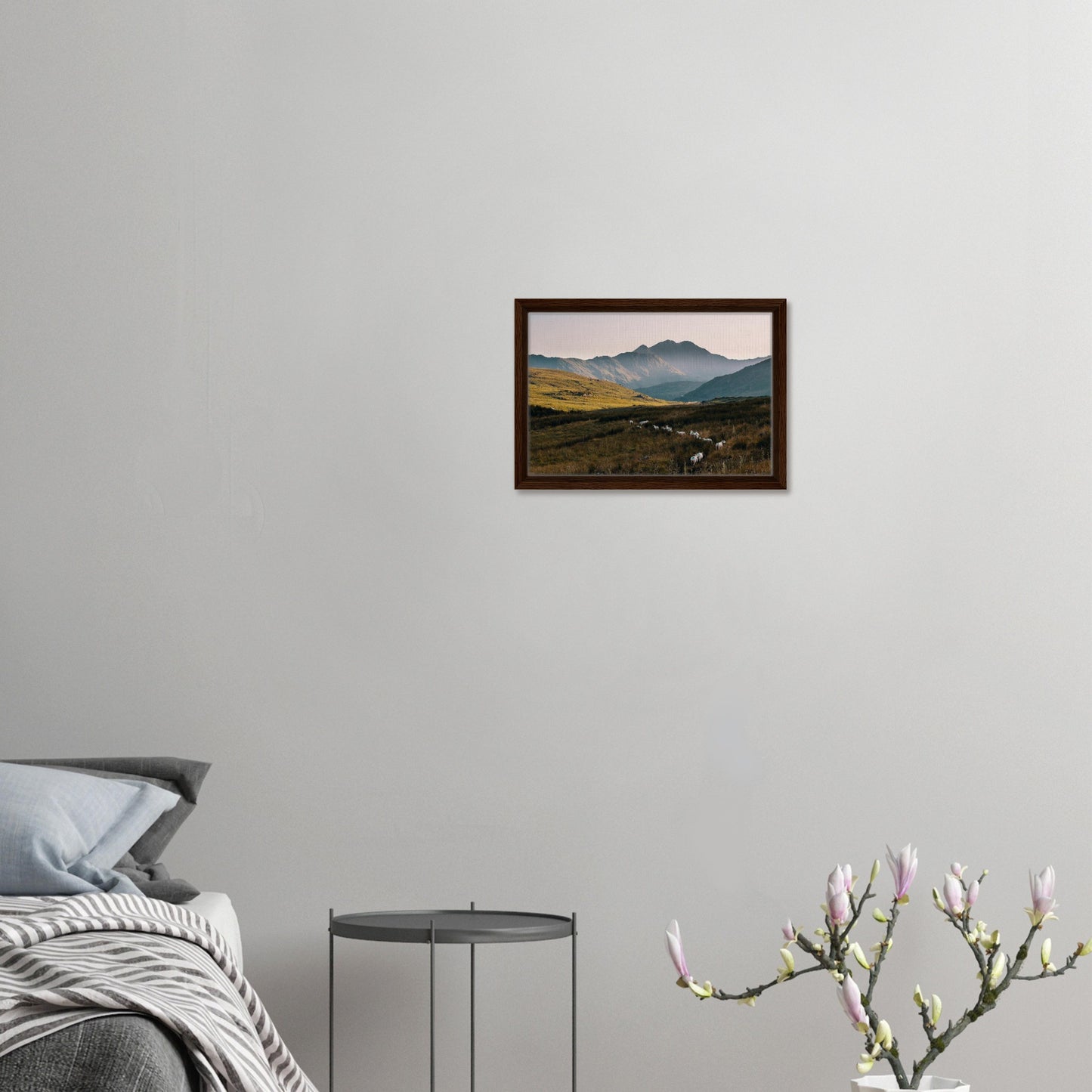 Sunset landscape in Welsh countryside wall art