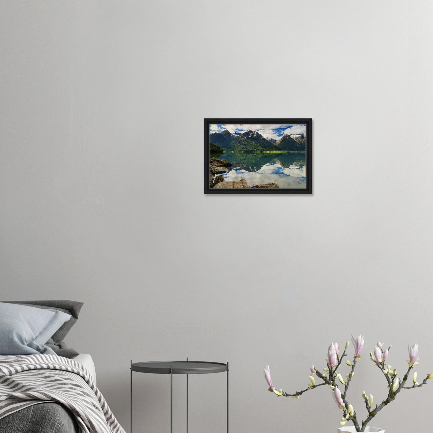 Framed canvas of Norway’s natural splendour at Strynevatnet