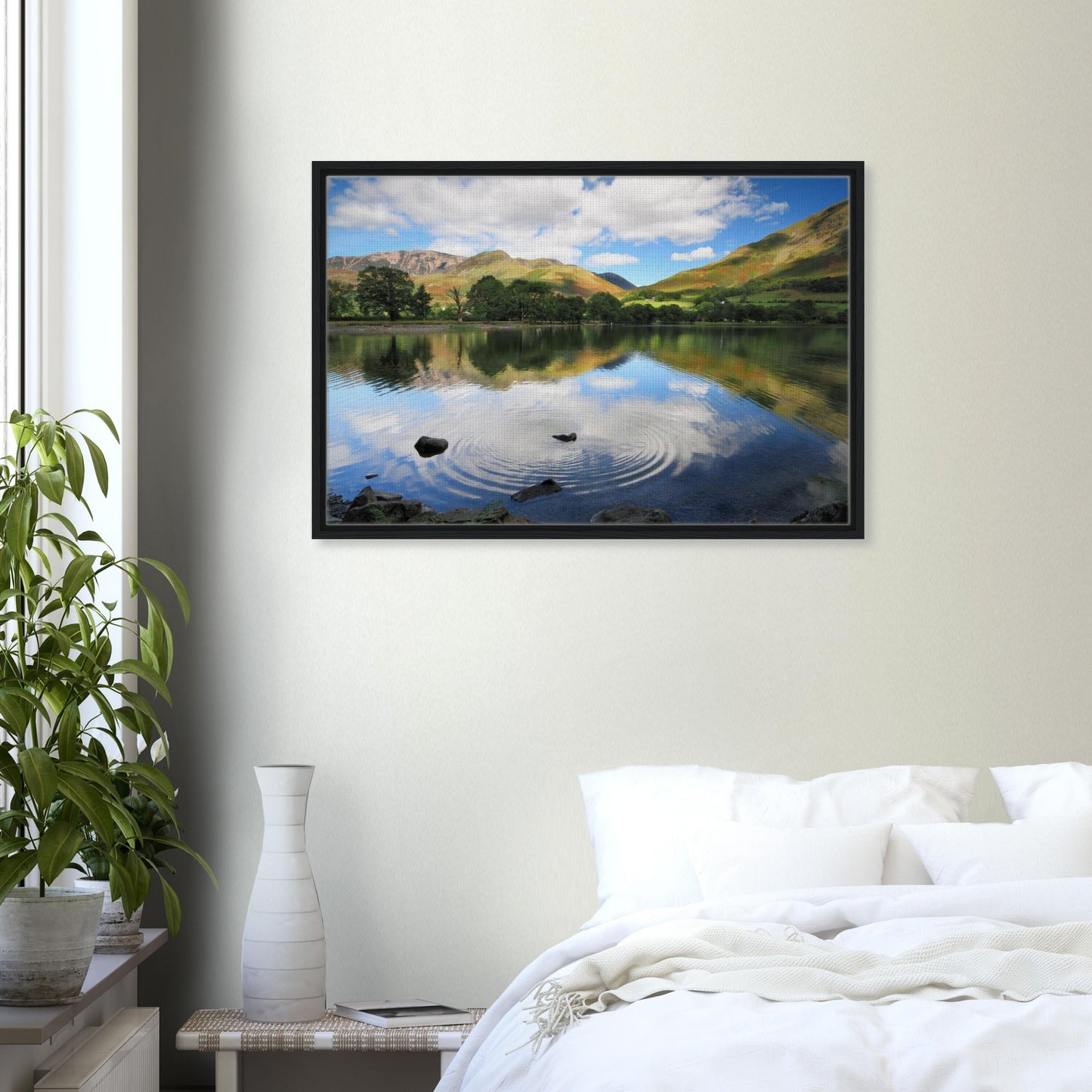 Idyllic Lake District scene of Buttermere in peaceful canvas