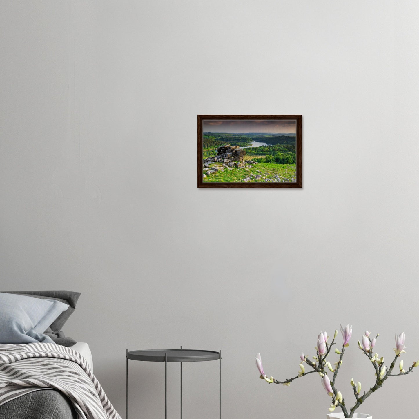 Framed print of Dartmoor's natural textures and rolling terrain