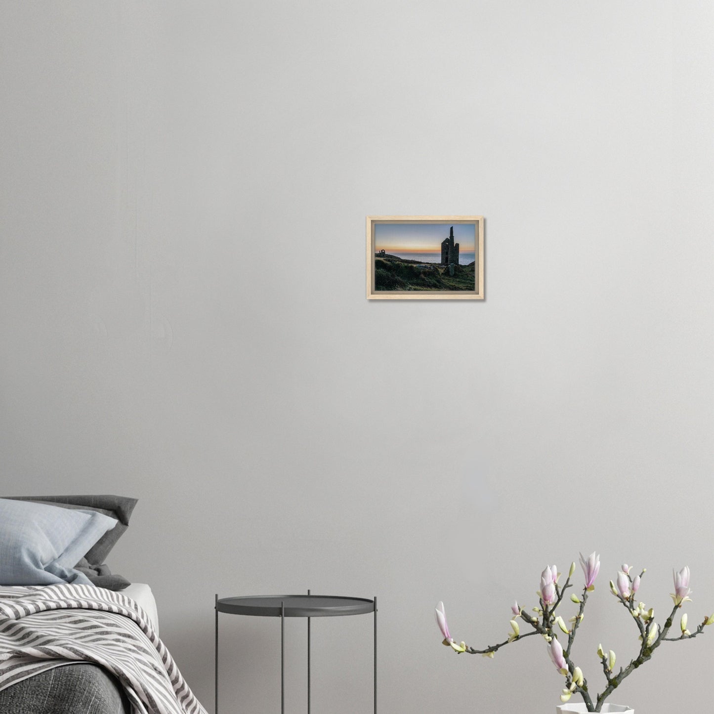 Twilight at Wheal Owles in Botallack framed art