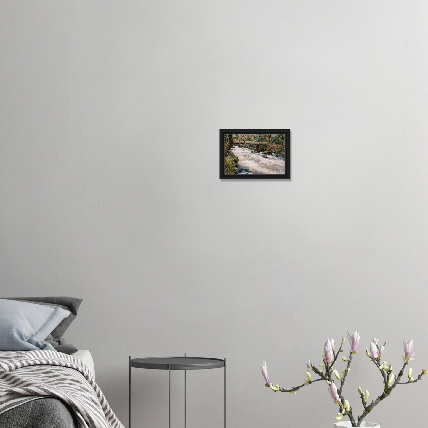 Canvas print of River Plym’s cascade at Shaugh Prior