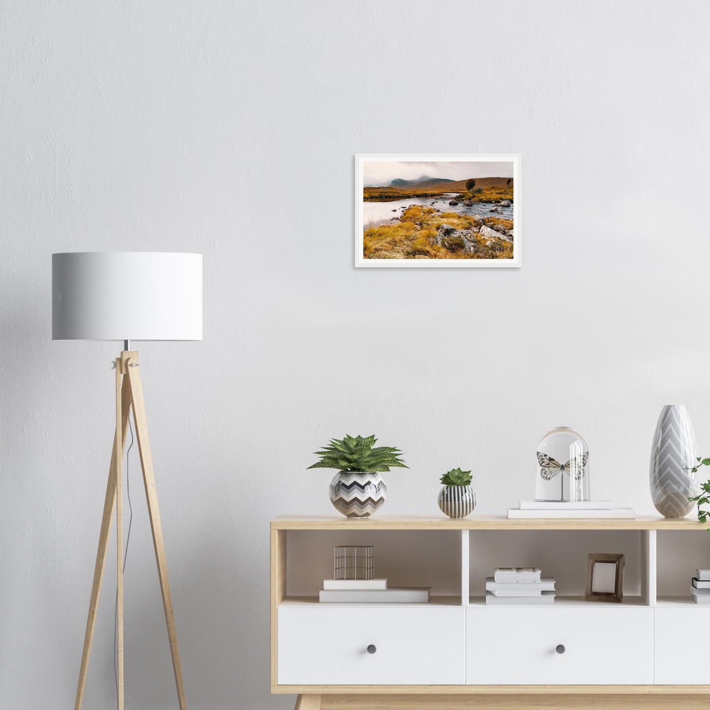 Atmospheric Scottish Highlands framed print of Loch Ba