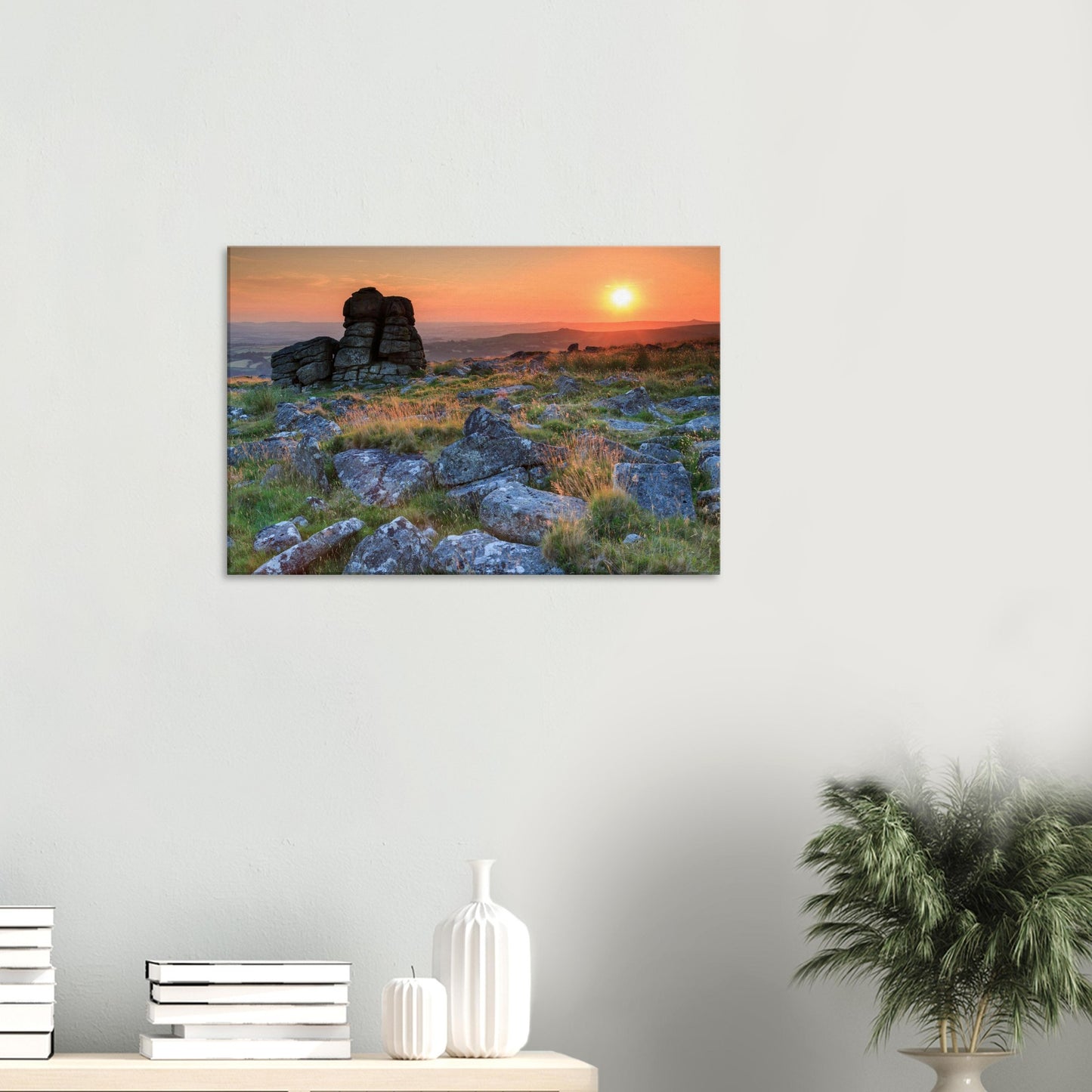 Canvas artwork celebrating the natural splendour and enduring spirit of Dartmoor’s granite tors