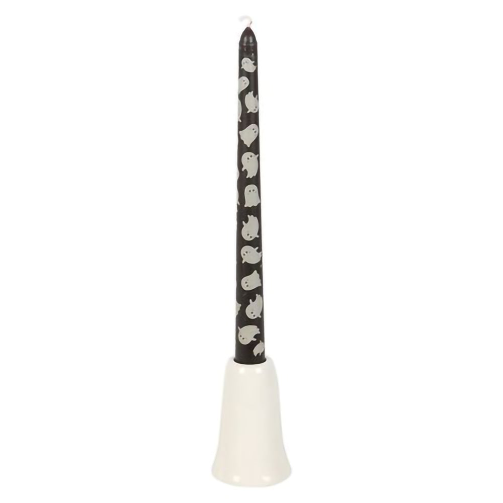 Cute ghost candle holder and printed taper for Halloween
