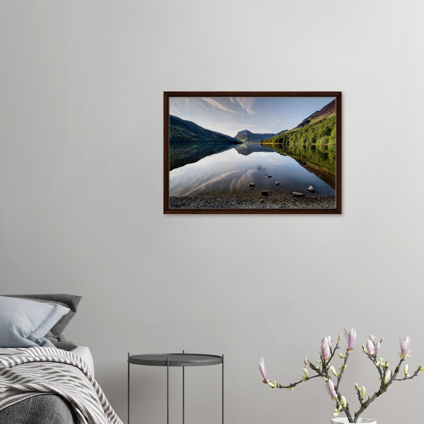 Buttermere water reflection artwork