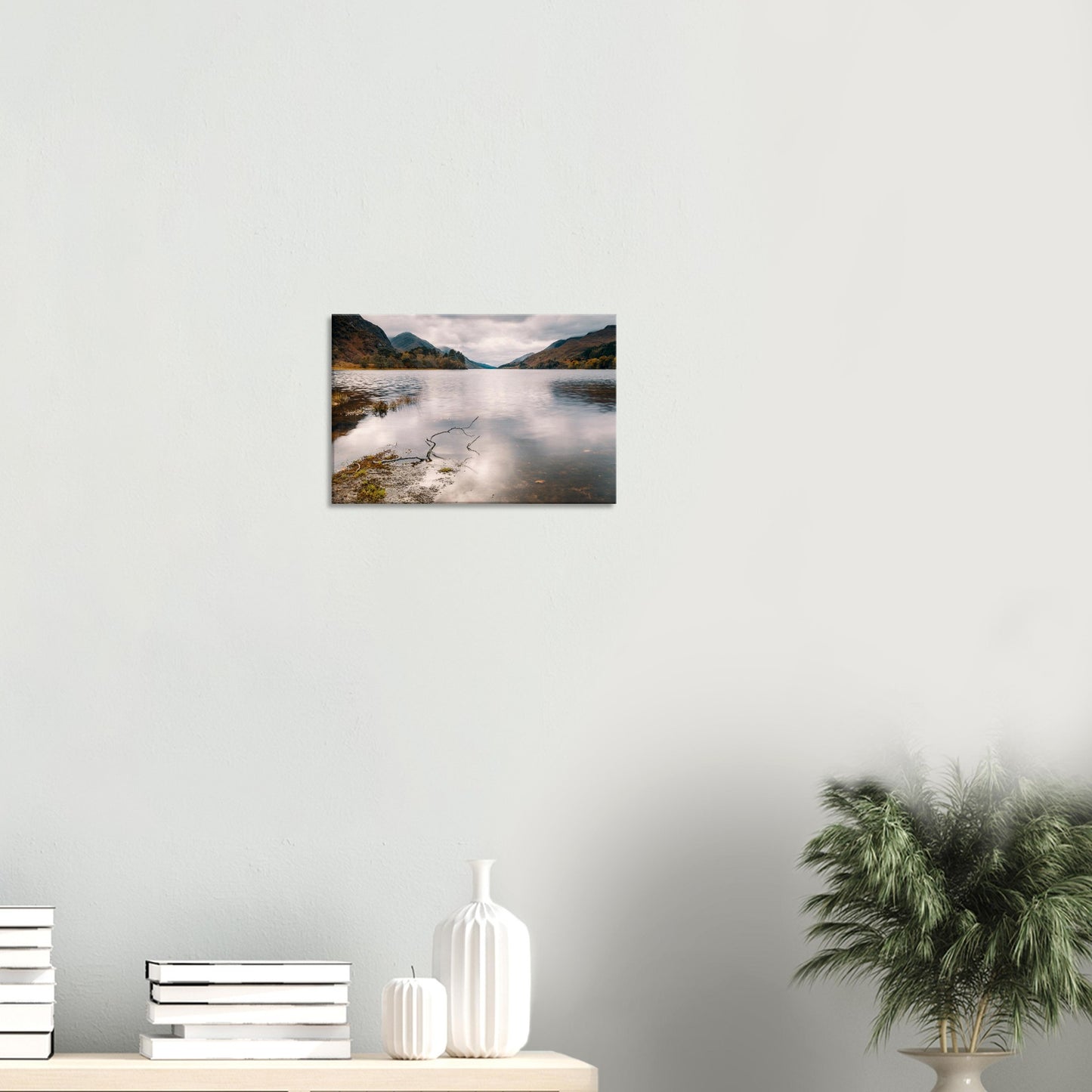 Serene Highlands wall art featuring moody Loch Shiel scene