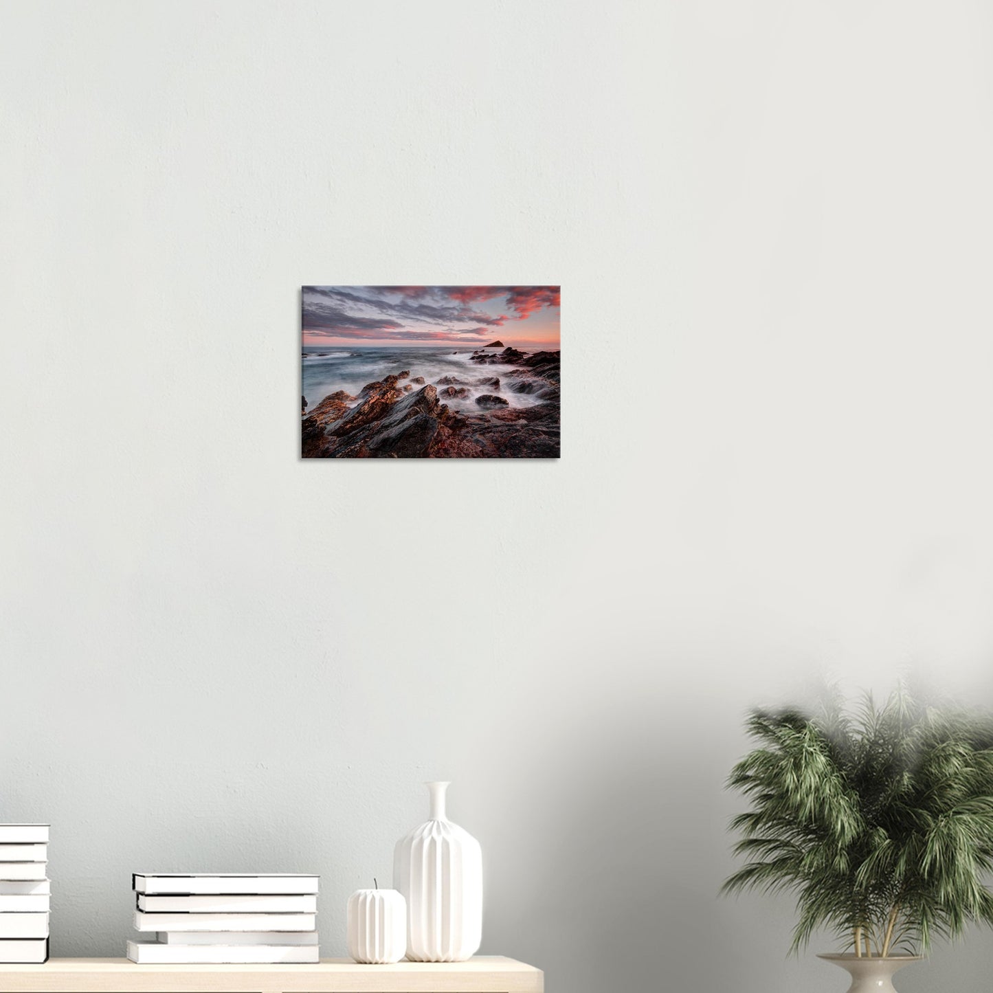 Canvas wall art of Wembury Beach and the Mewstone island