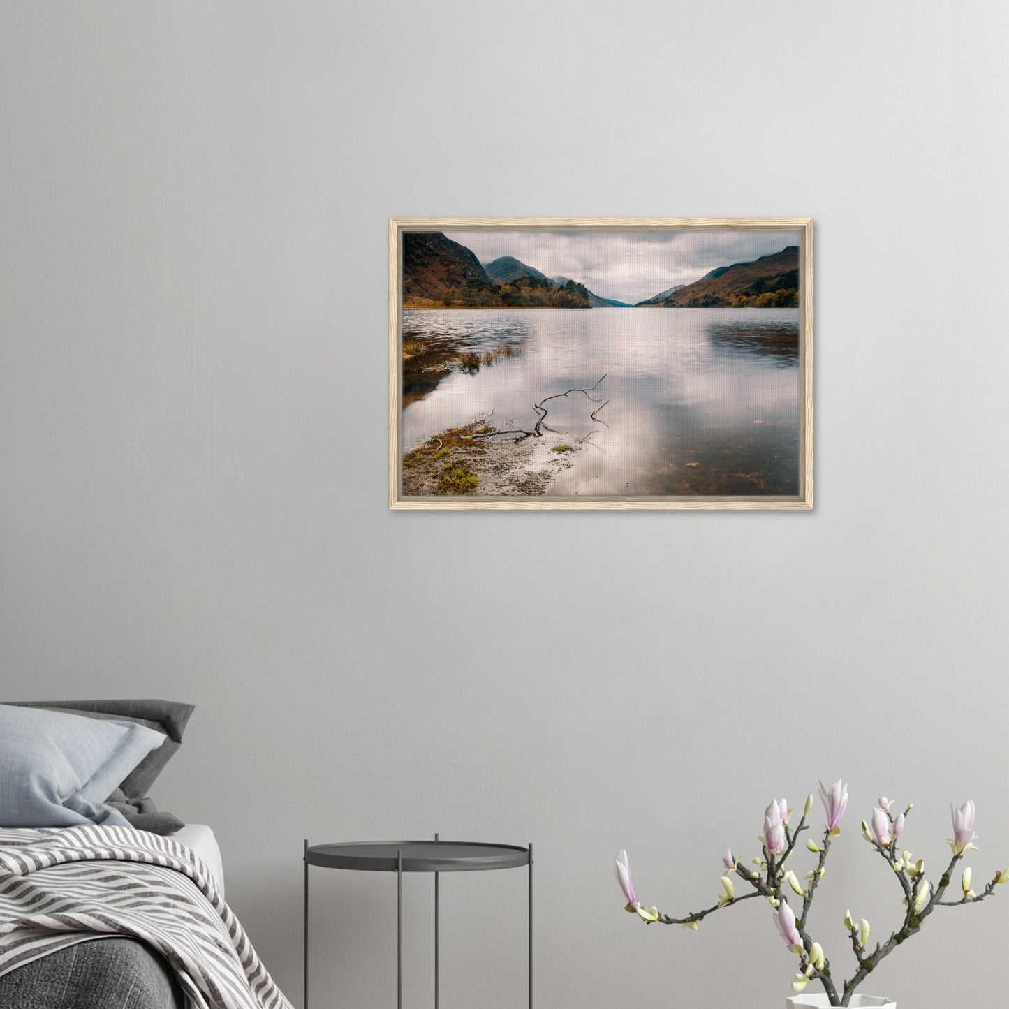 Serene Loch Shiel with distant mountains print