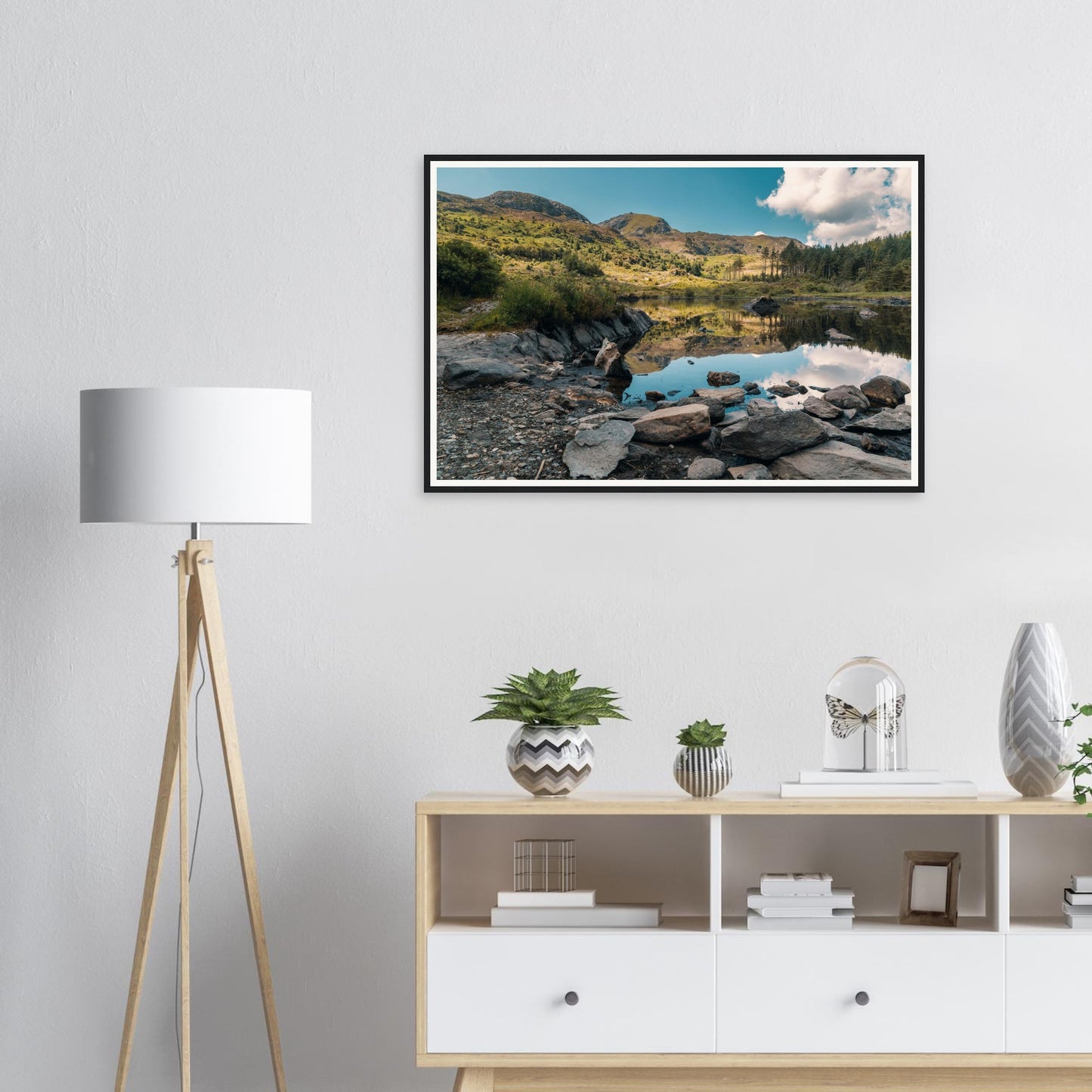 Framed print of Llyn Llywelyn Snowdonia National Park