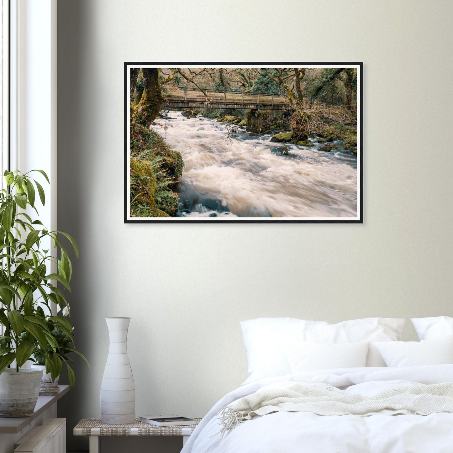 Atmospheric framed landscape of Dartmoor’s River Plym Shaugh Prior