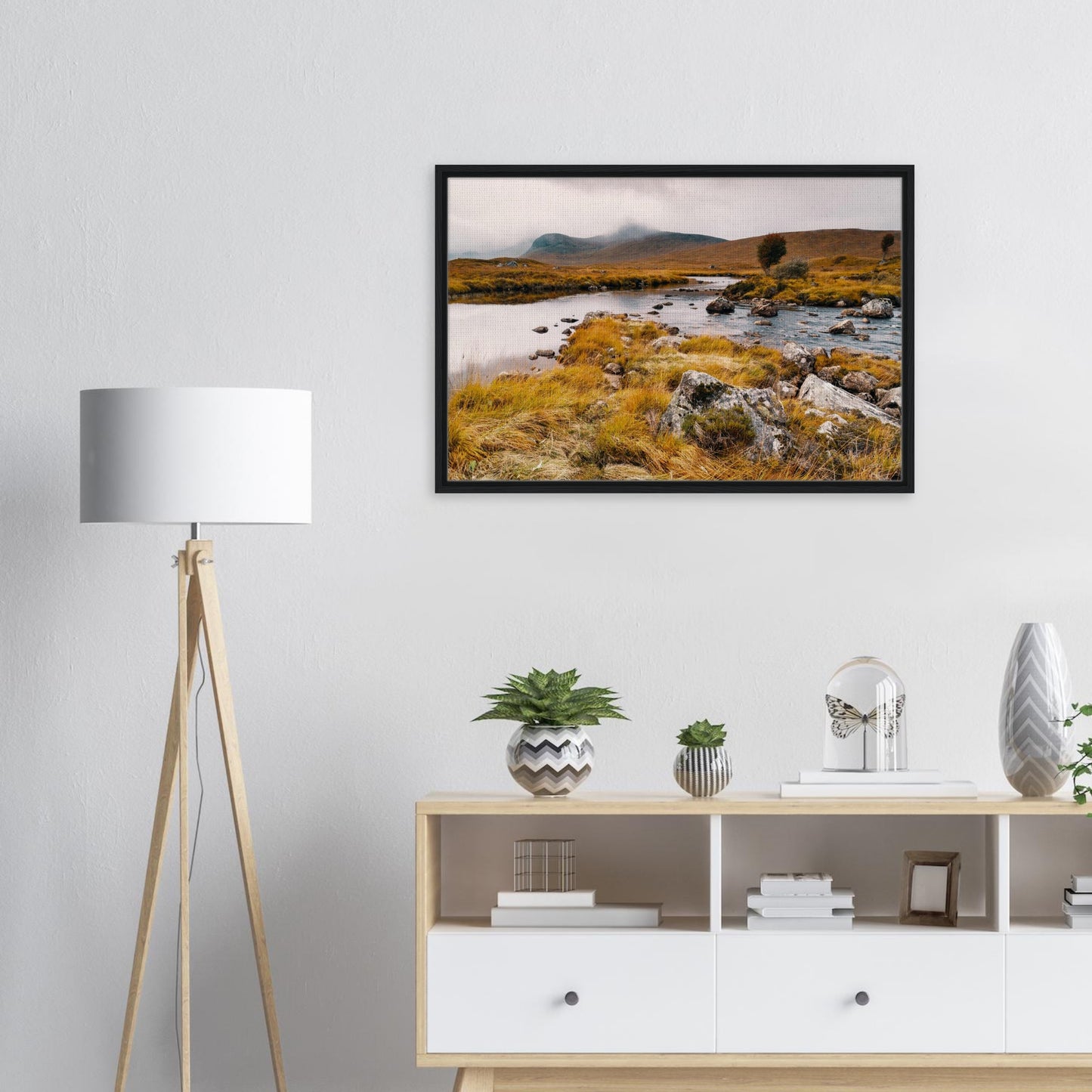 Nature wall art from Scottish Highlands loch