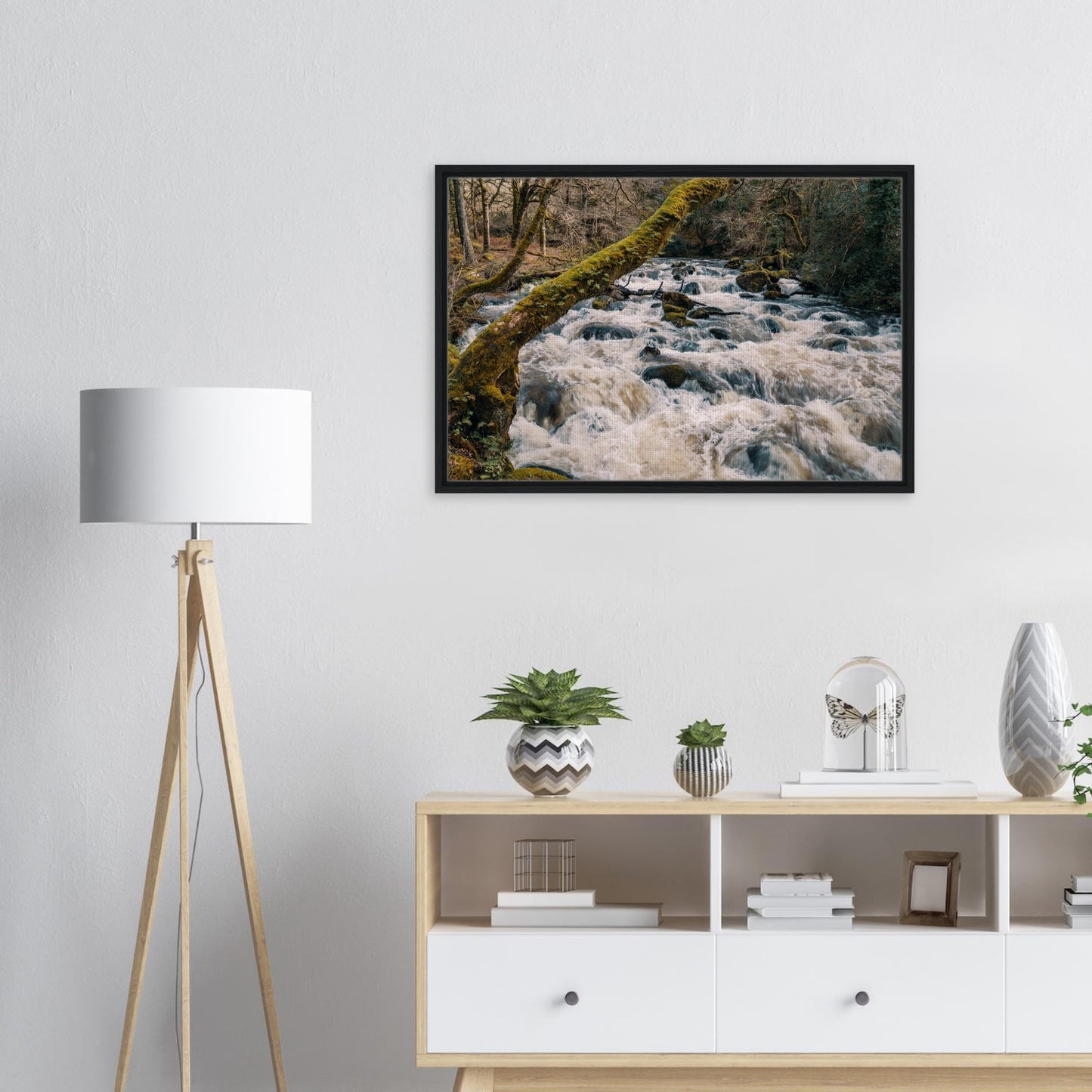 Devon’s River Plym in motion, captured in canvas art