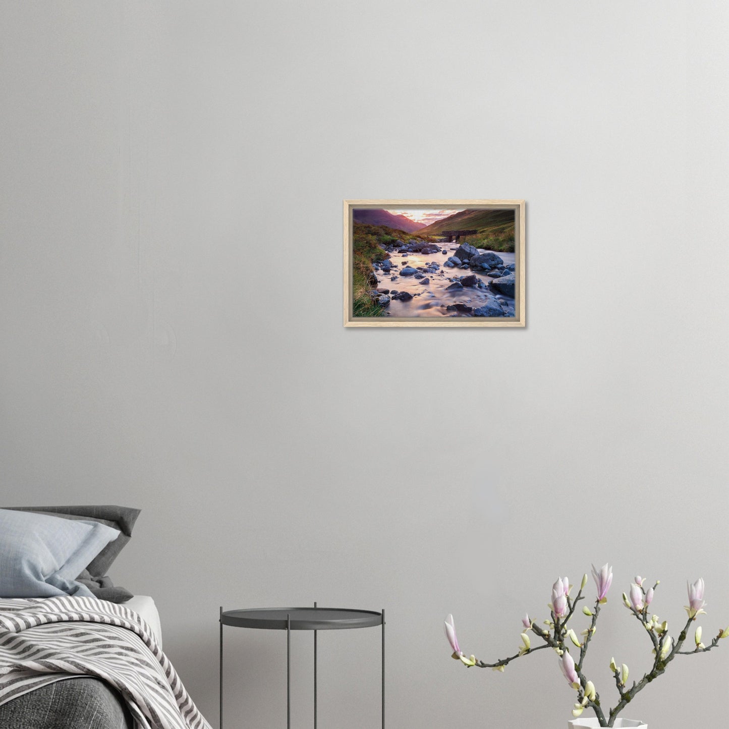Serene evening at Honister Pass captured in framed canvas