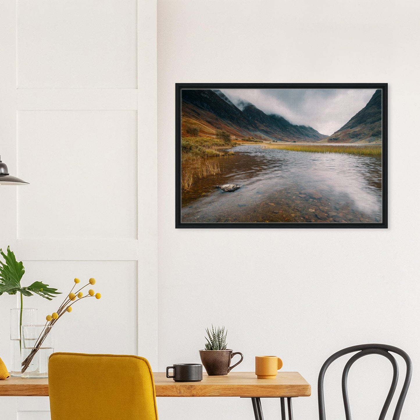 Landscape art print of Loch Achtriochtan, Scotland