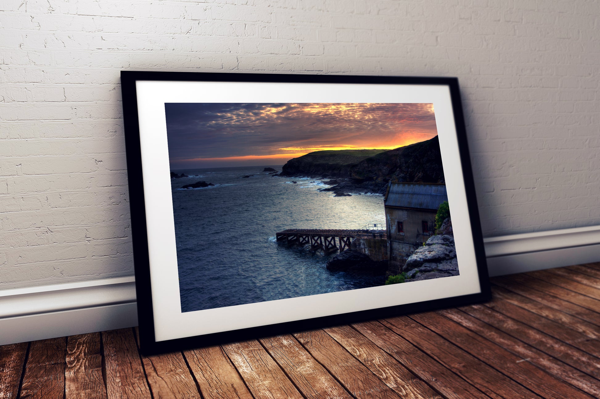 Cornish seaside wall art decor – Lizard Point printable photo