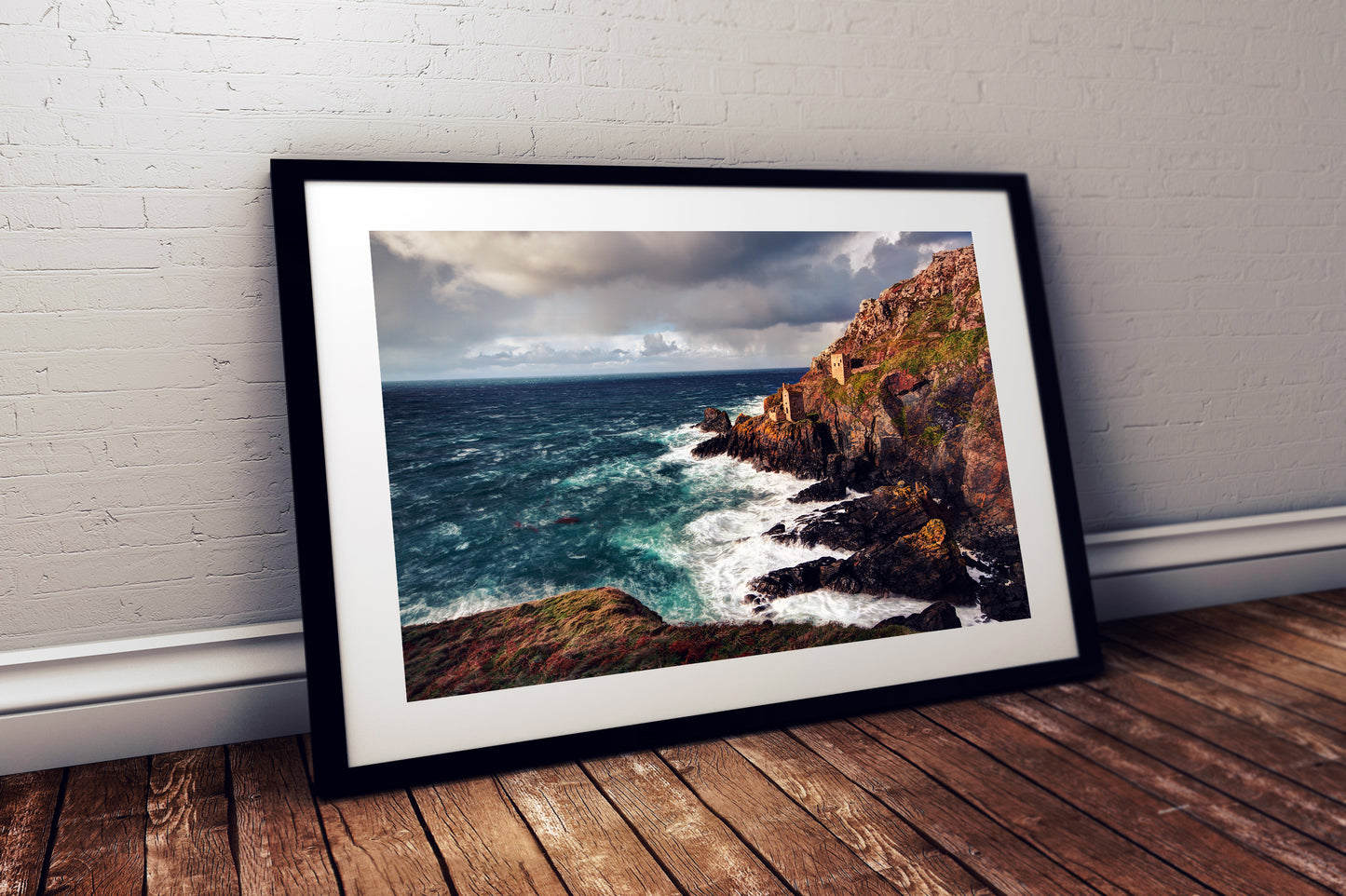Cornwall coastal heritage wall art – Botallack Mine printable photo