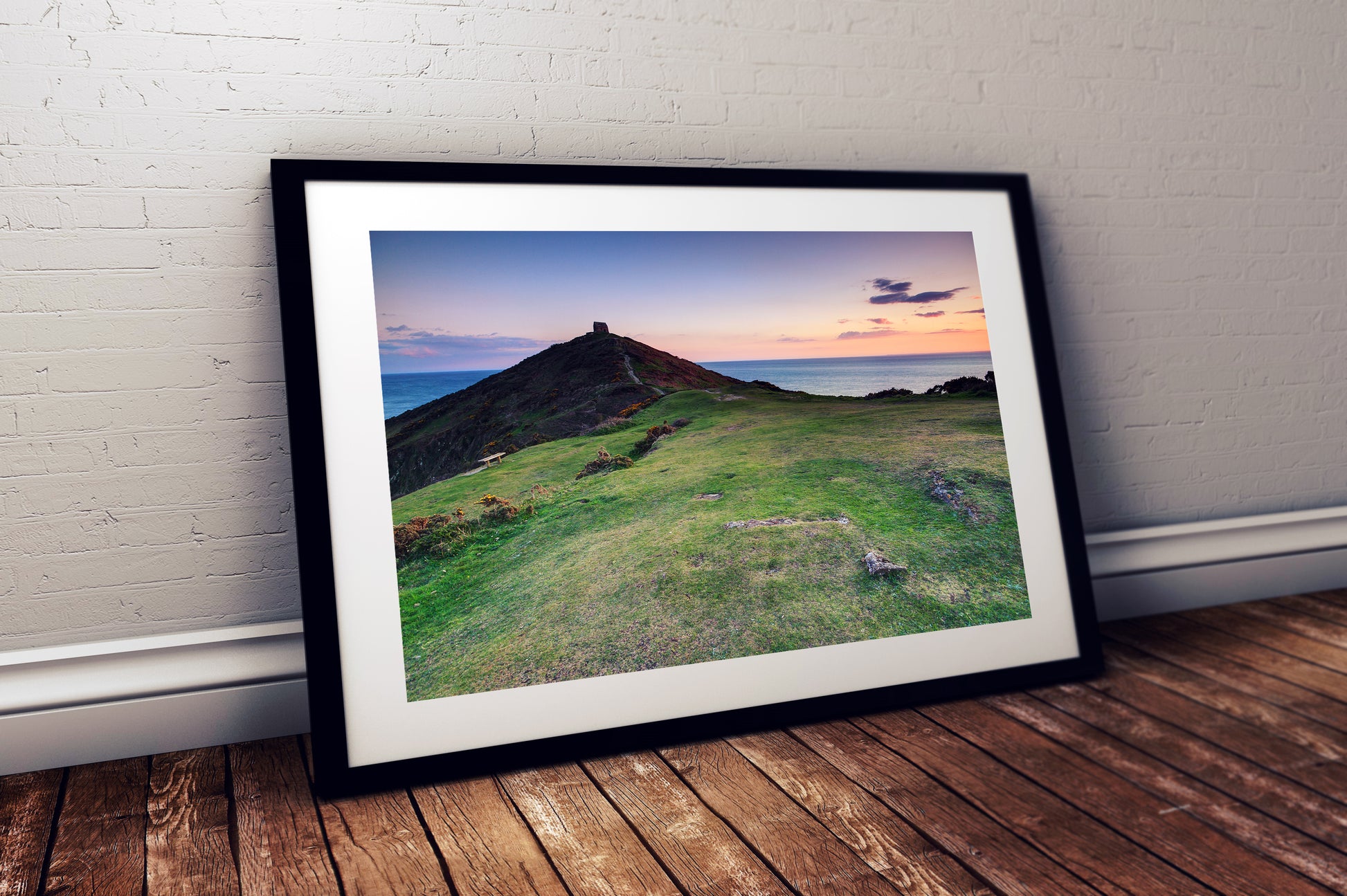 Cornwall coastal wall art decor – Rame Head printable photo