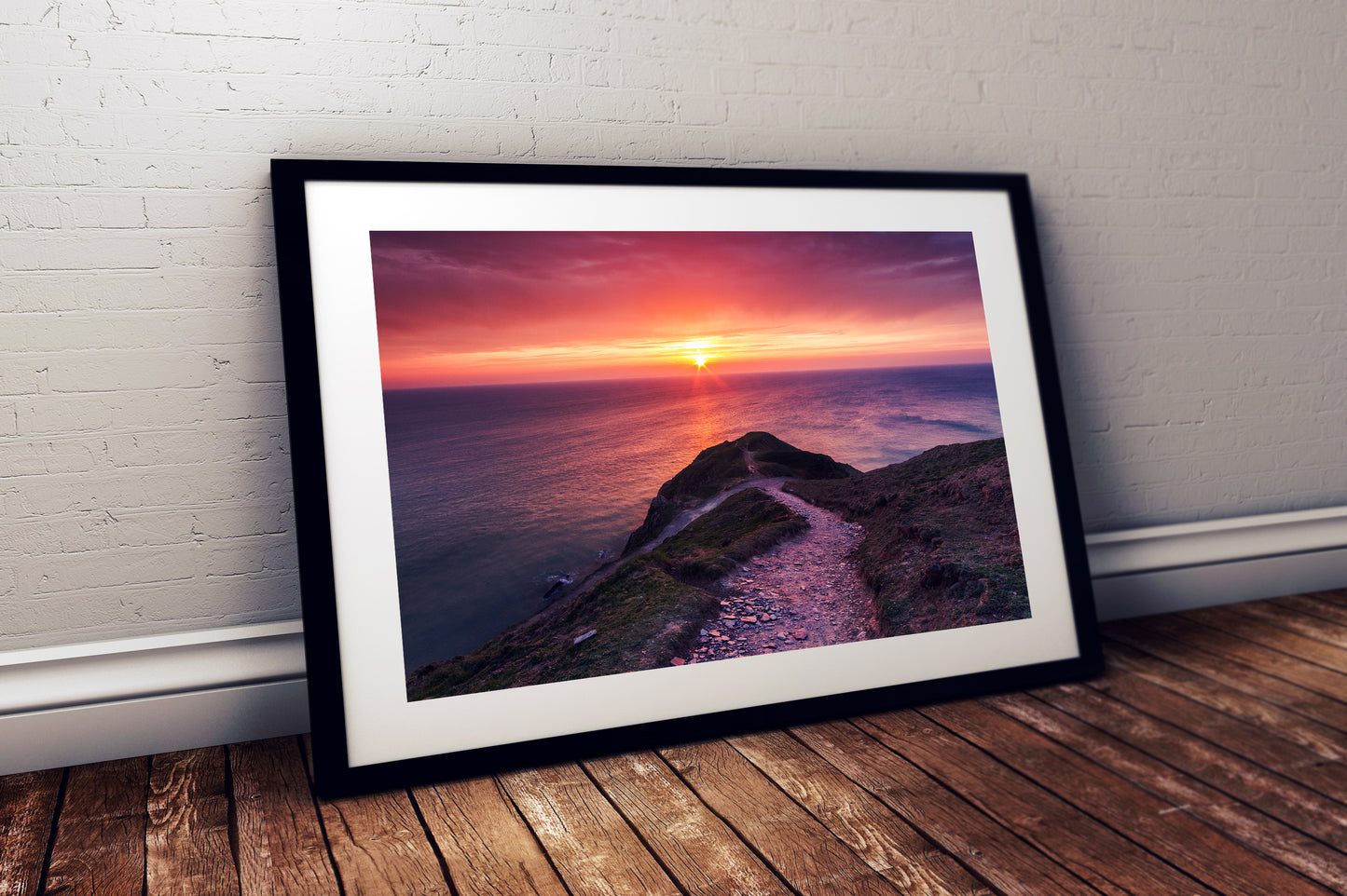 North Devon coastal wall art decor – Baggy Point printable photo