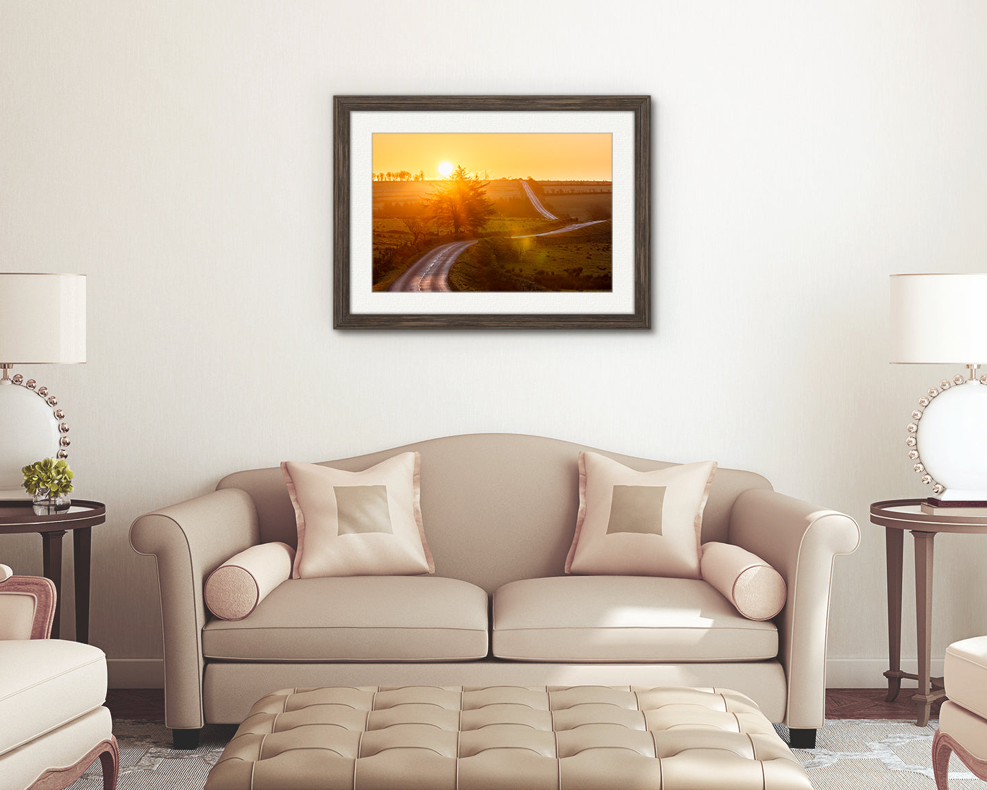 Golden sunrise over Dartmoor National Park digital print