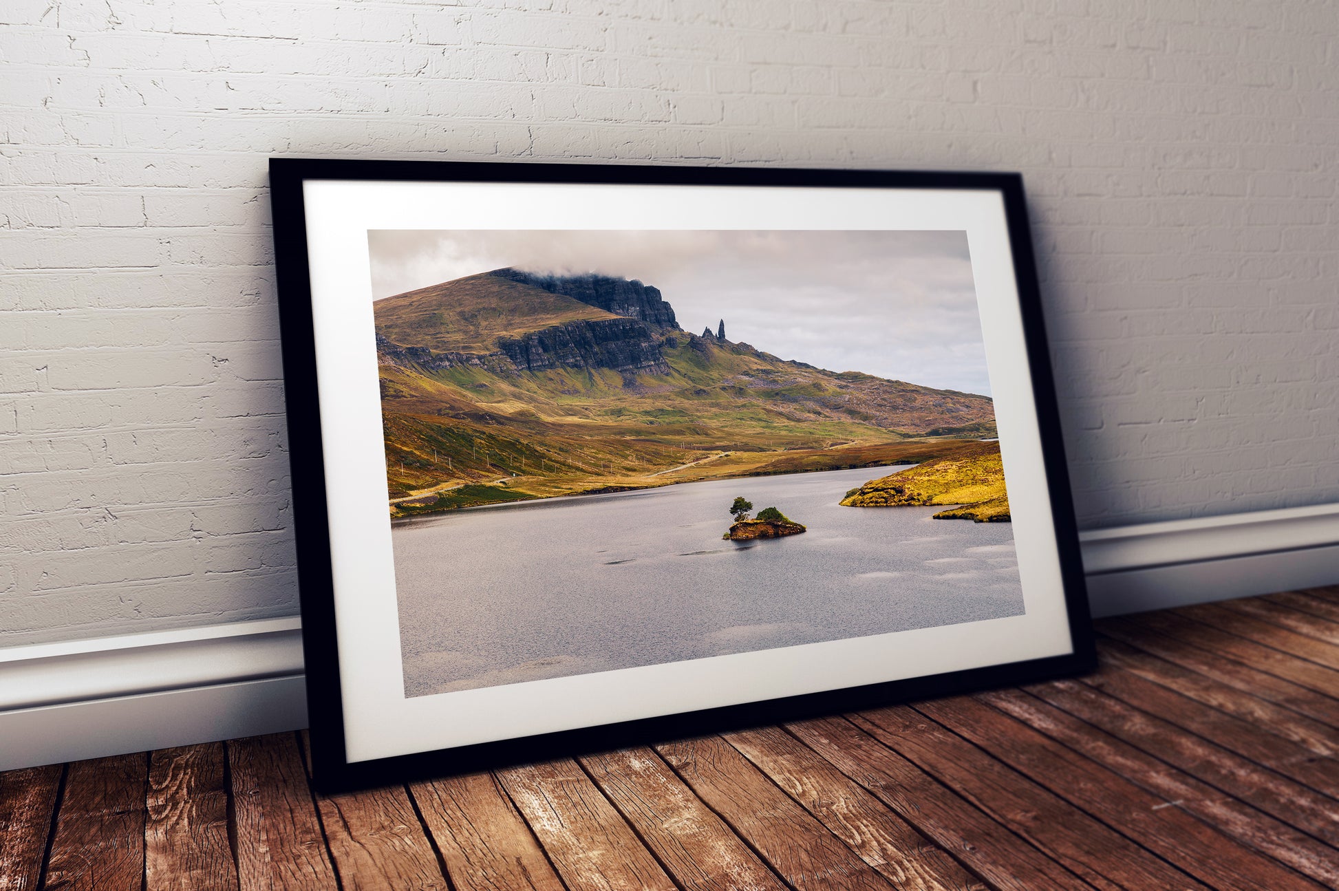 Scotland digital wall art – Old Man of Storr and Loch Fada