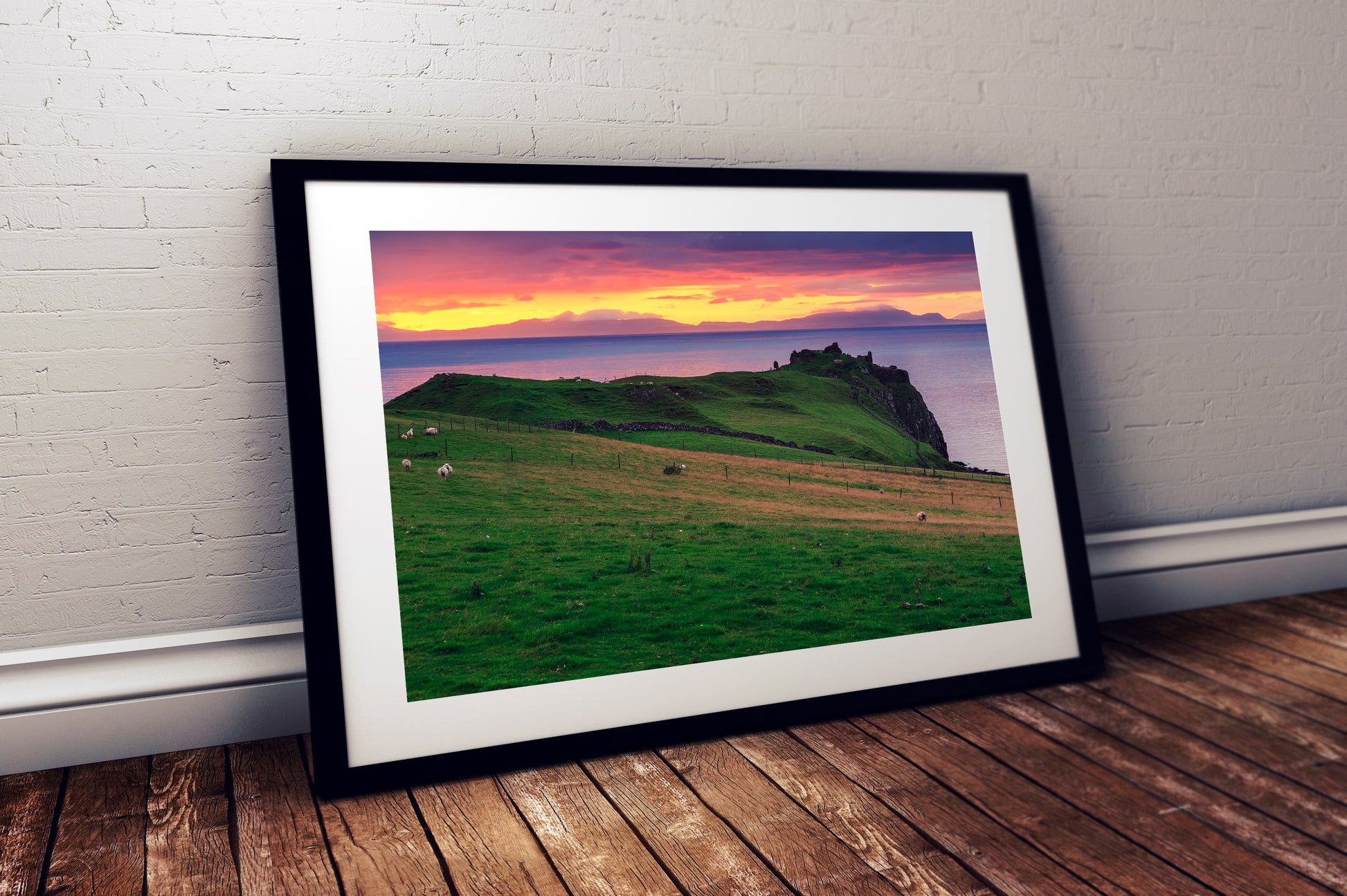 Scotland historic wall art decor – Duntulm Castle printable photo