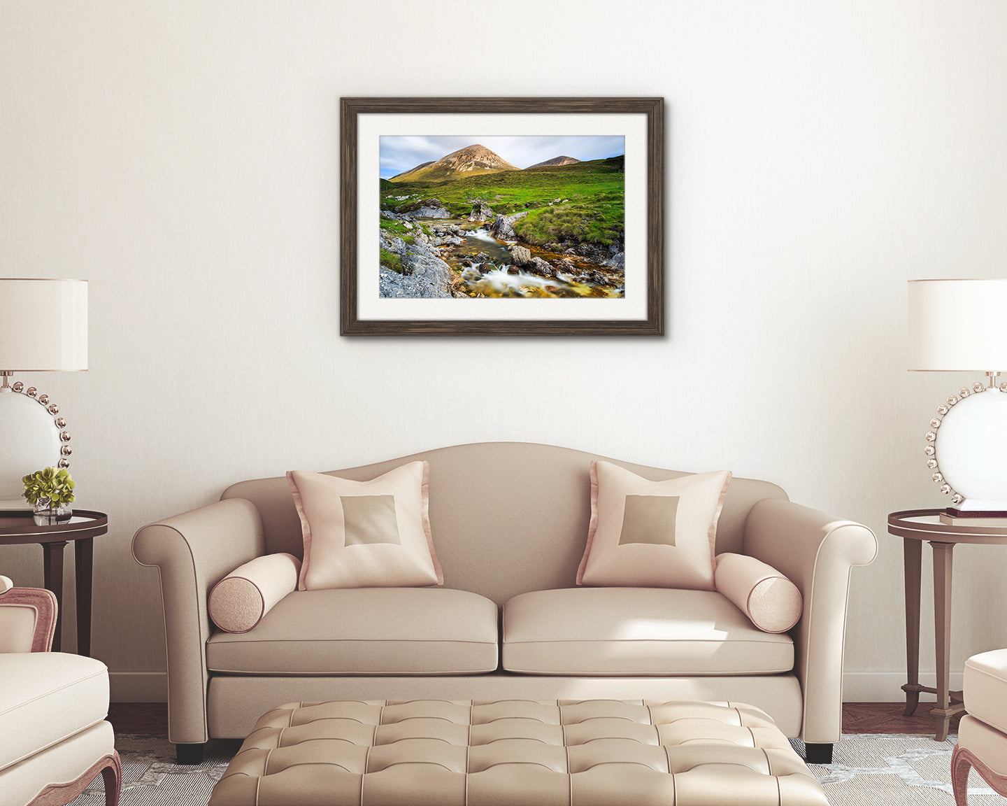 Mountain stream and moorland digital print Isle of Skye Scotland
