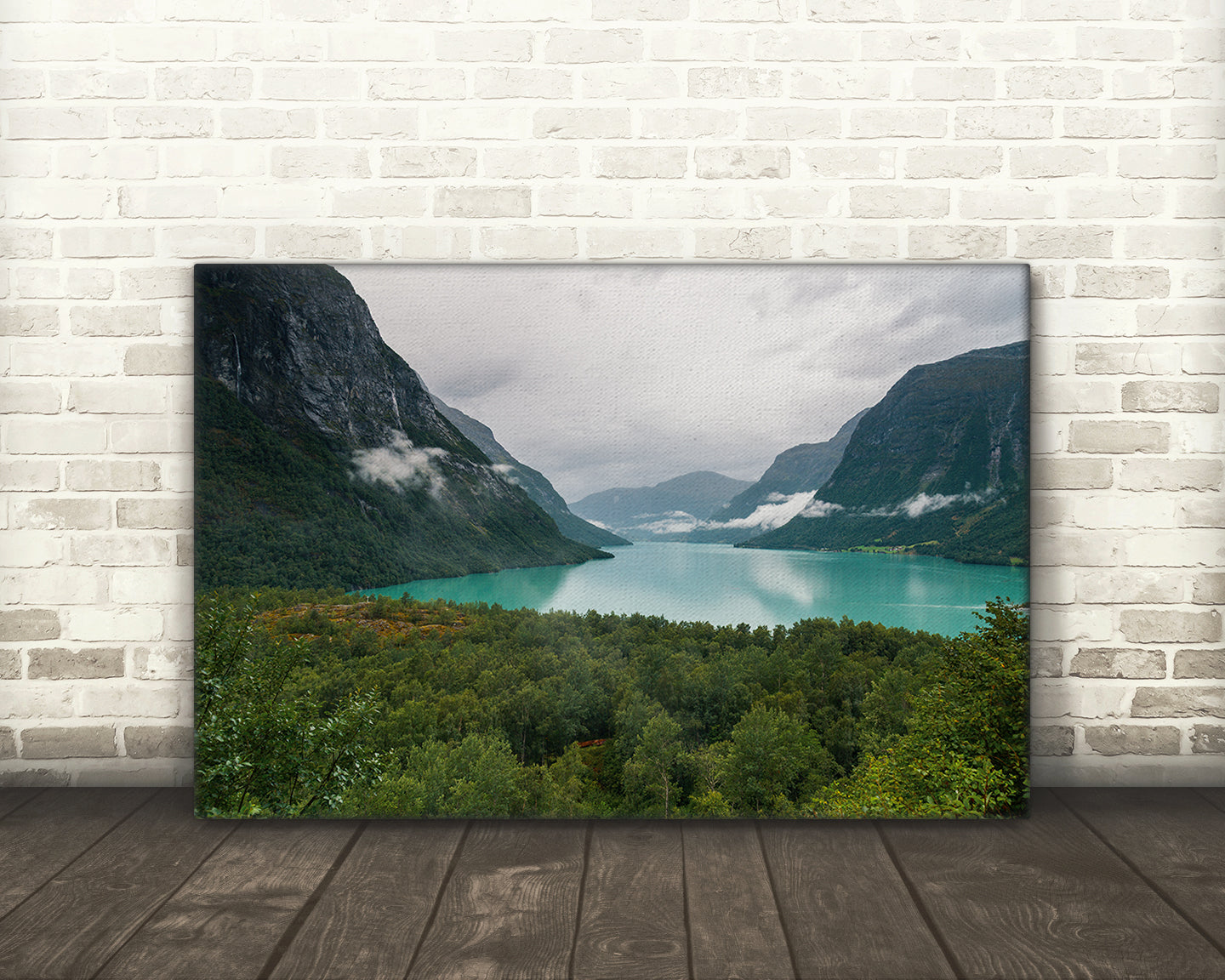 Digital download of Lovatnet Lake Norway fjord landscape