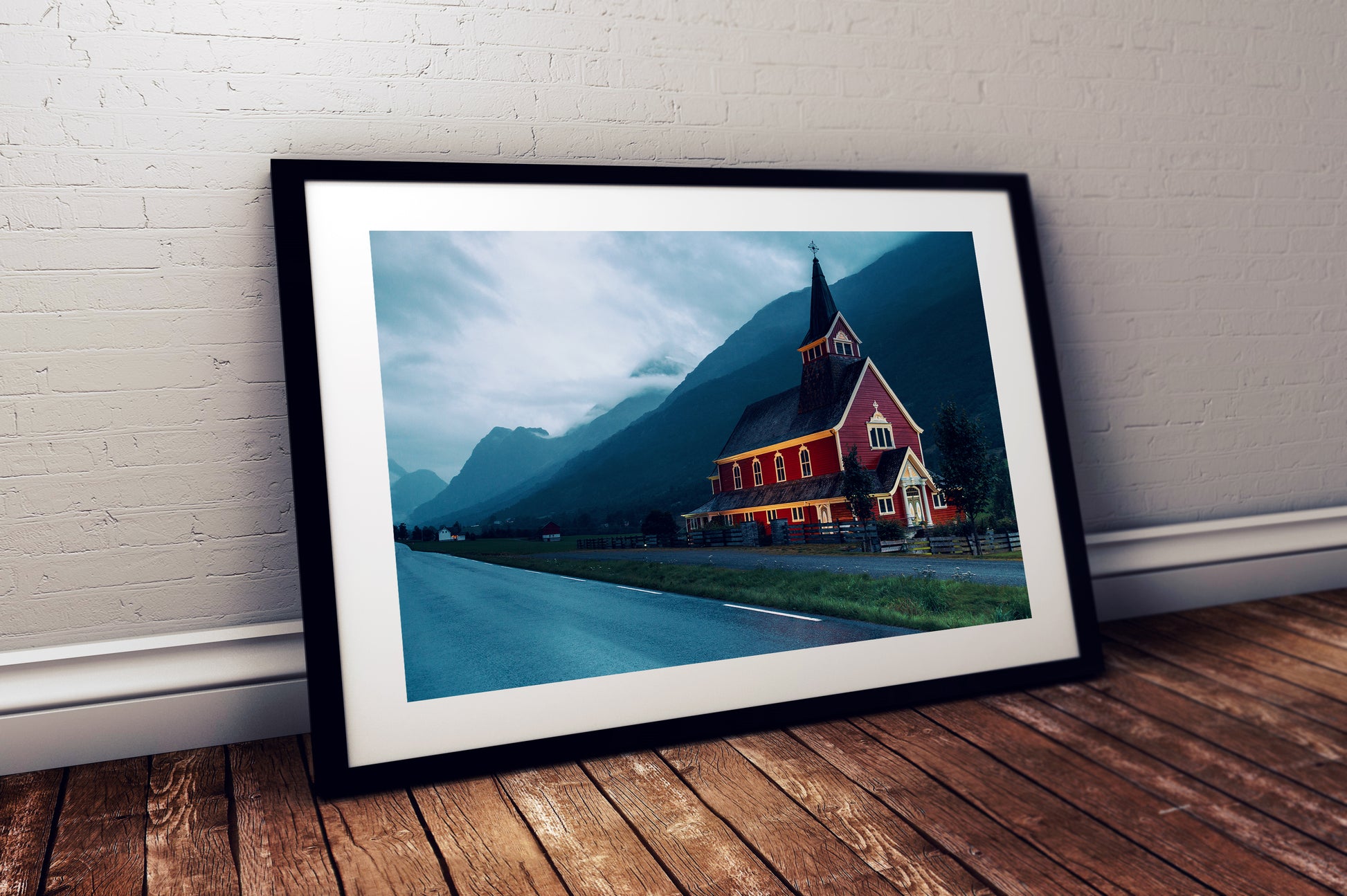 High-resolution photograph of Olden Old Church Norway