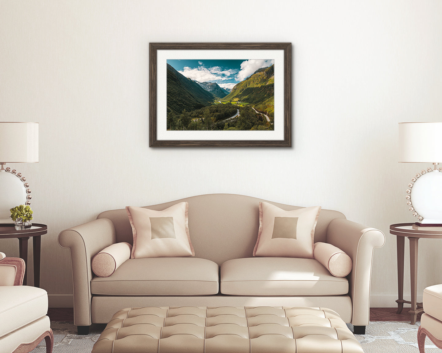 Norwegian mountain road wall art decor – Gamle Strynefjellsvegen photo