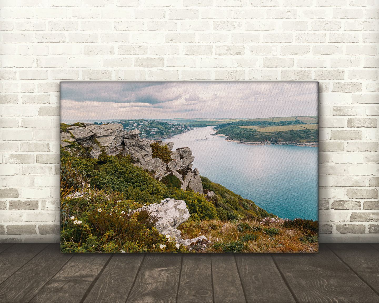 Digital download of East Soar Devon coastal cliffs and sea view