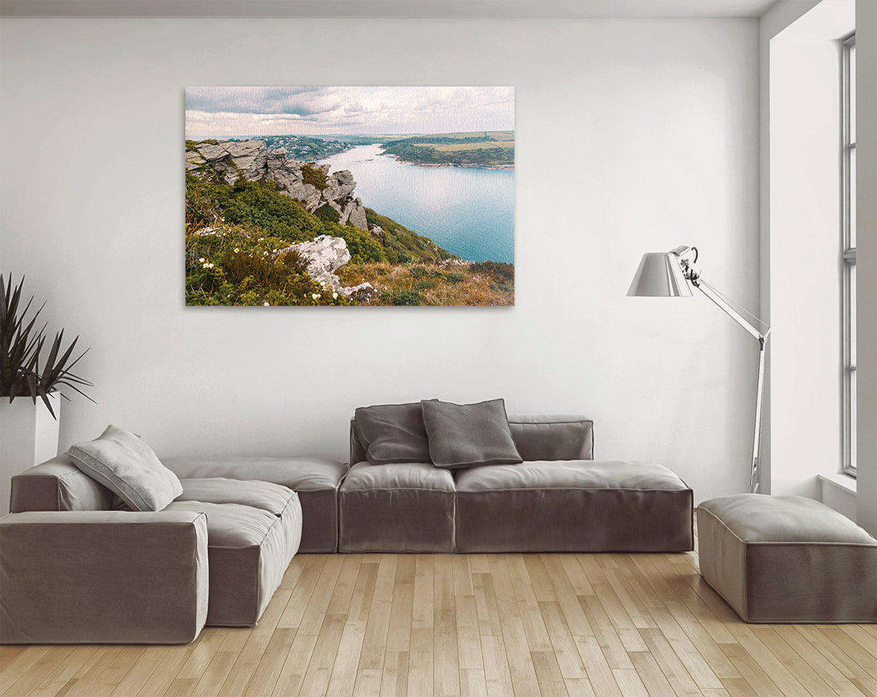 Printable wall art of South Devon coastline near Salcombe